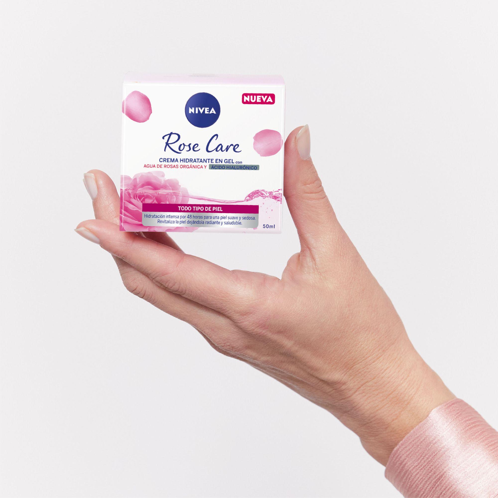 NIVEA Crema Hidratante Facial Rose Care 50 ml-4