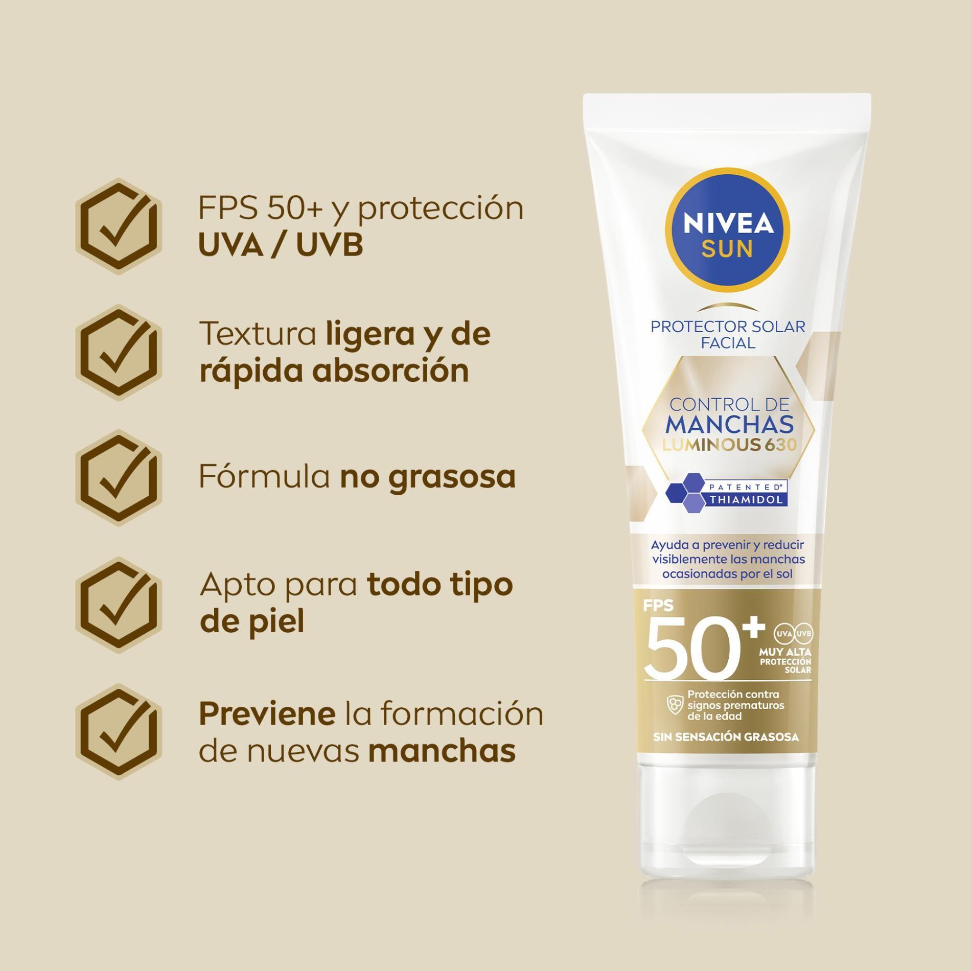 NIVEA SUN Protector Solar Control de Manchas FPS 50+-4