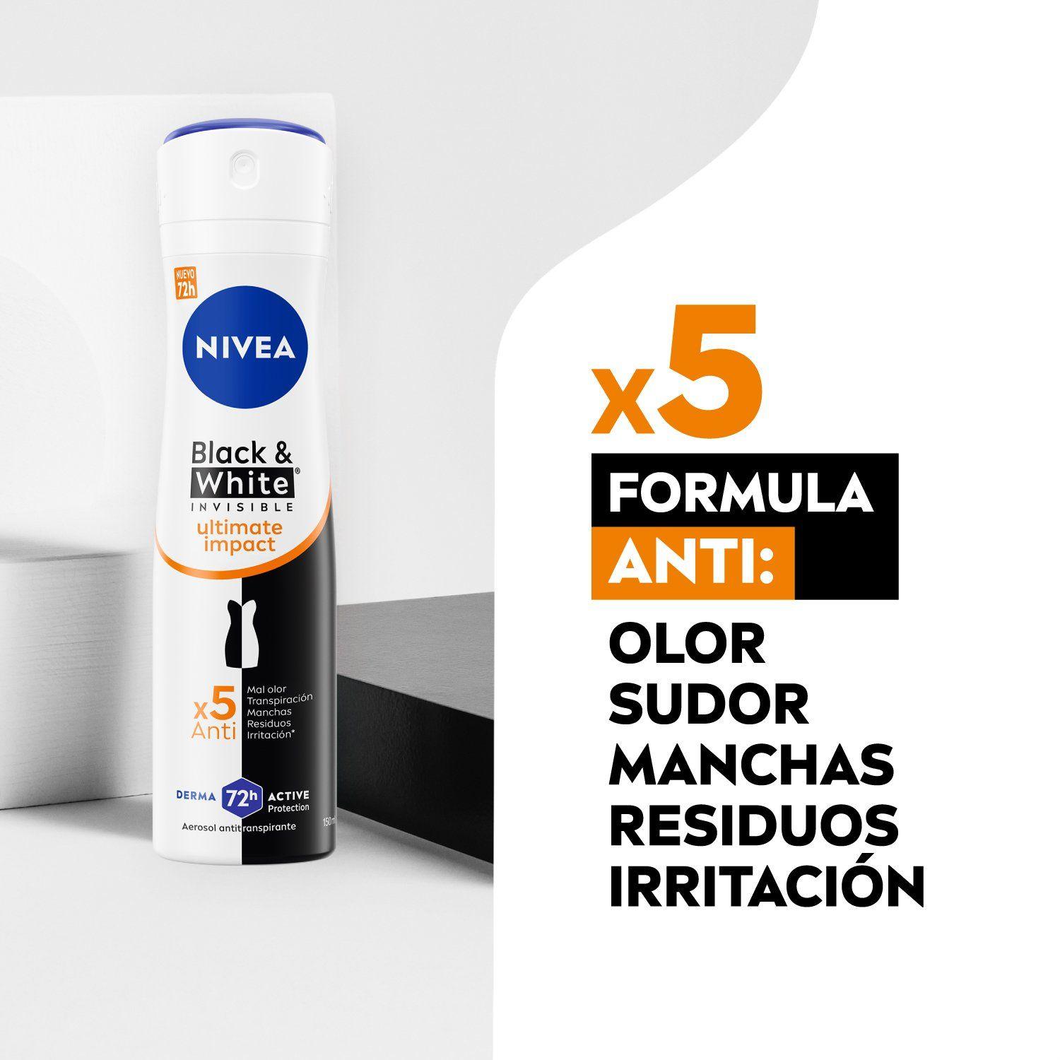 NIVEA Antitranspirante Black & White Ultimate Impact 150ml-2