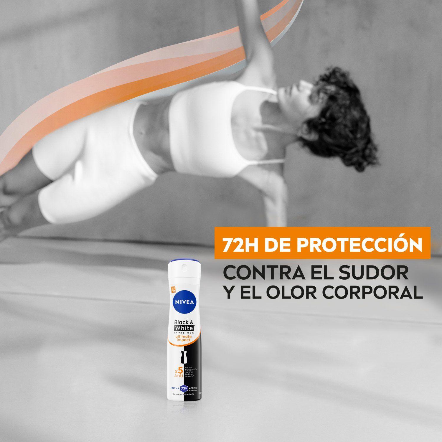 NIVEA Antitranspirante Black & White Ultimate Impact 150ml-3