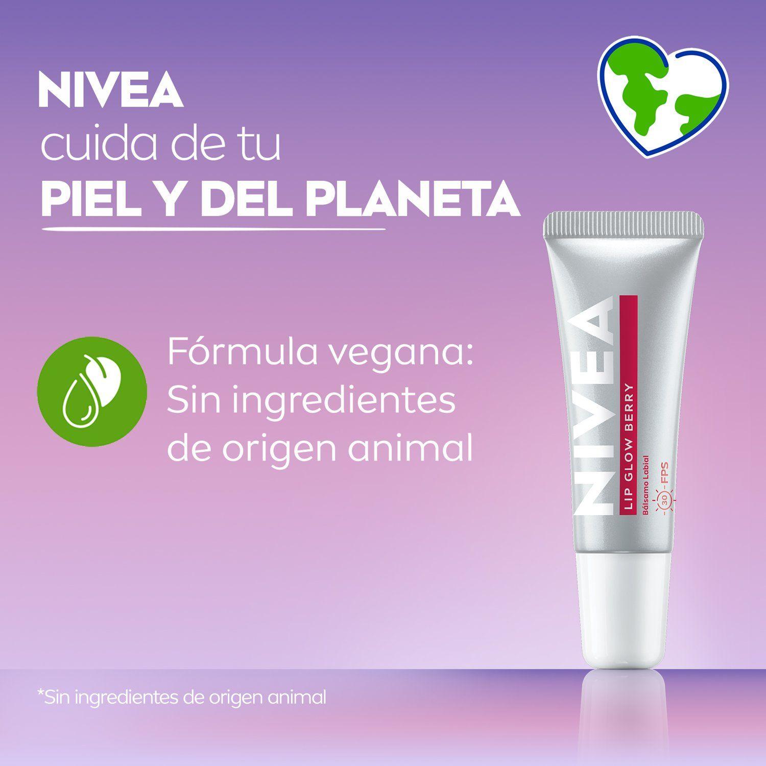 NIVEA Lip Glow Berry con Acid Hial 10 ml-3