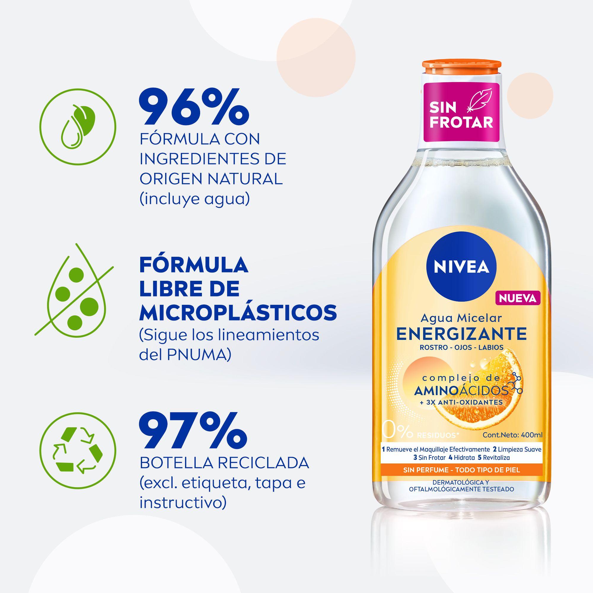 NIVEA Desmaquillante Agua Micelar Energy 400ml-4