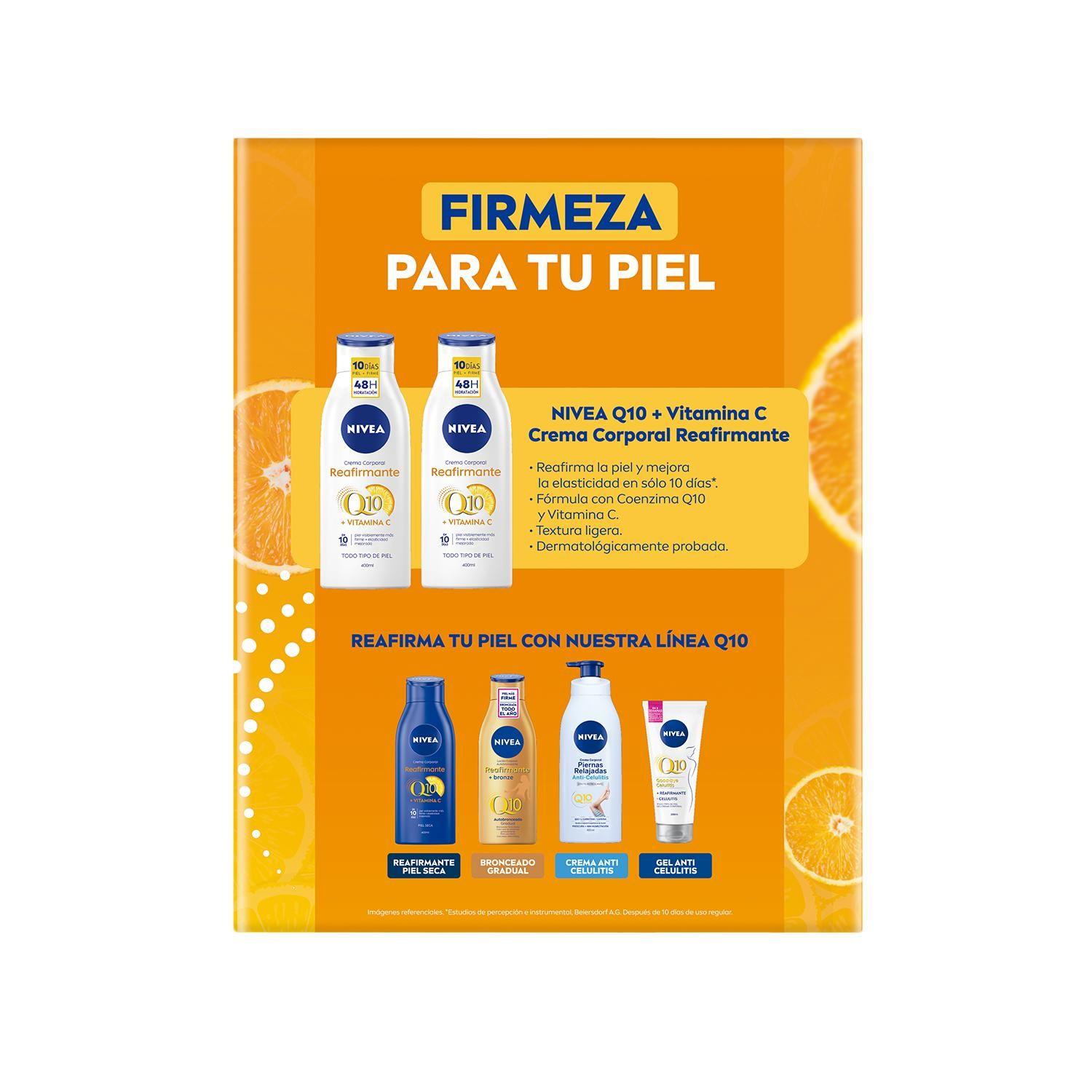 Pack NIVEA Reafirmante Q10 400 ml X2-3