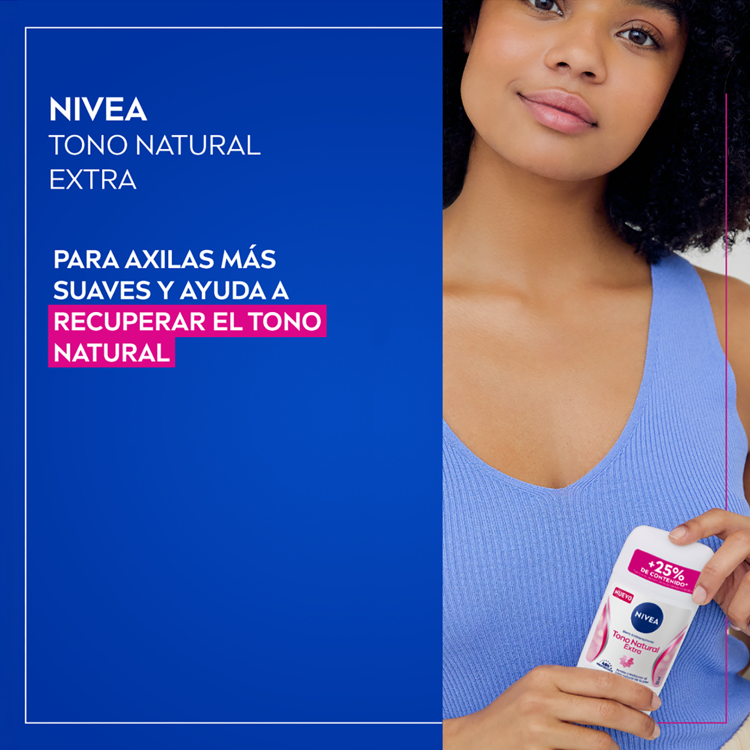NIVEA Antitranspirante Aclarante Tono Natural 54g-2