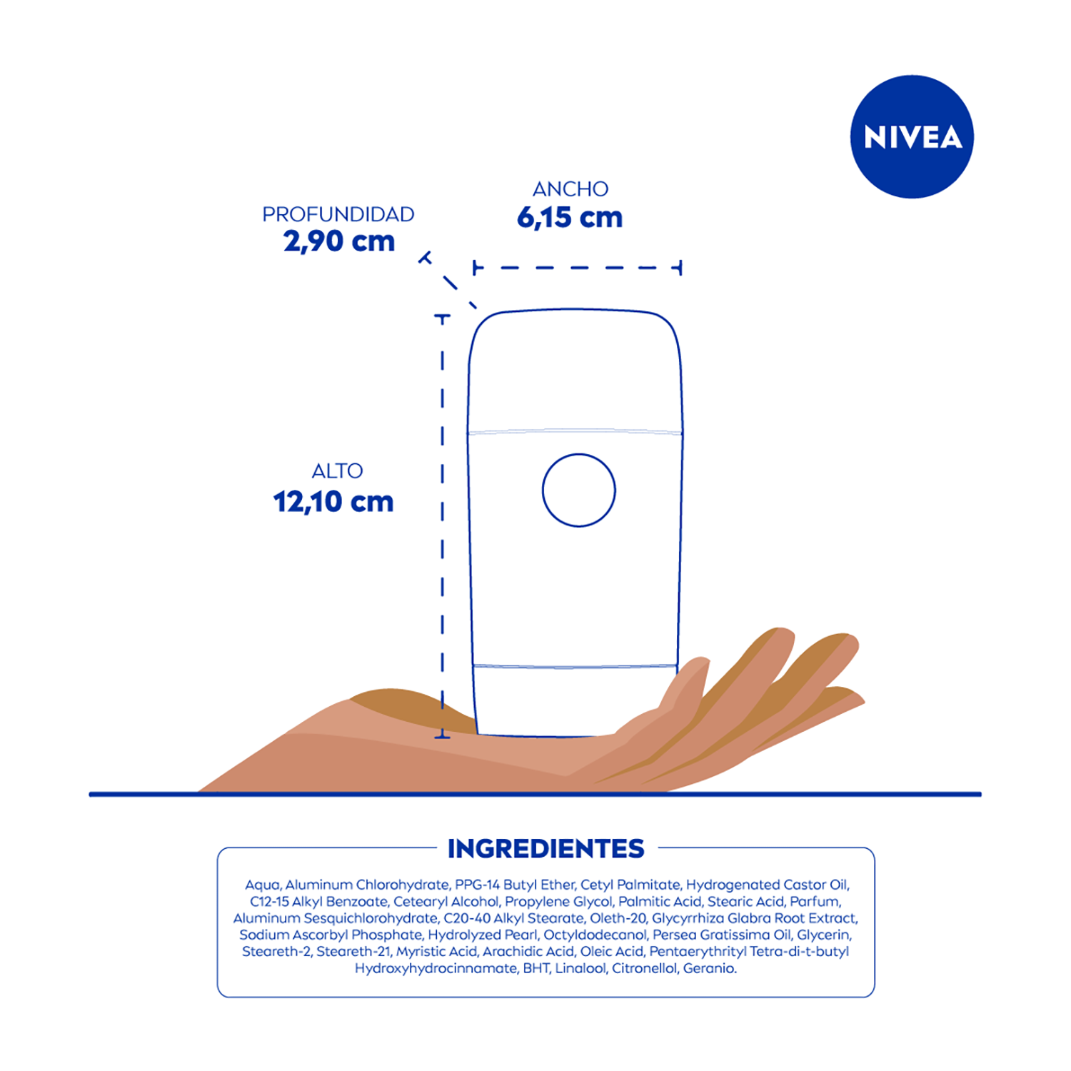 NIVEA Antitranspirante Aclarante Tono Natural 54g-4