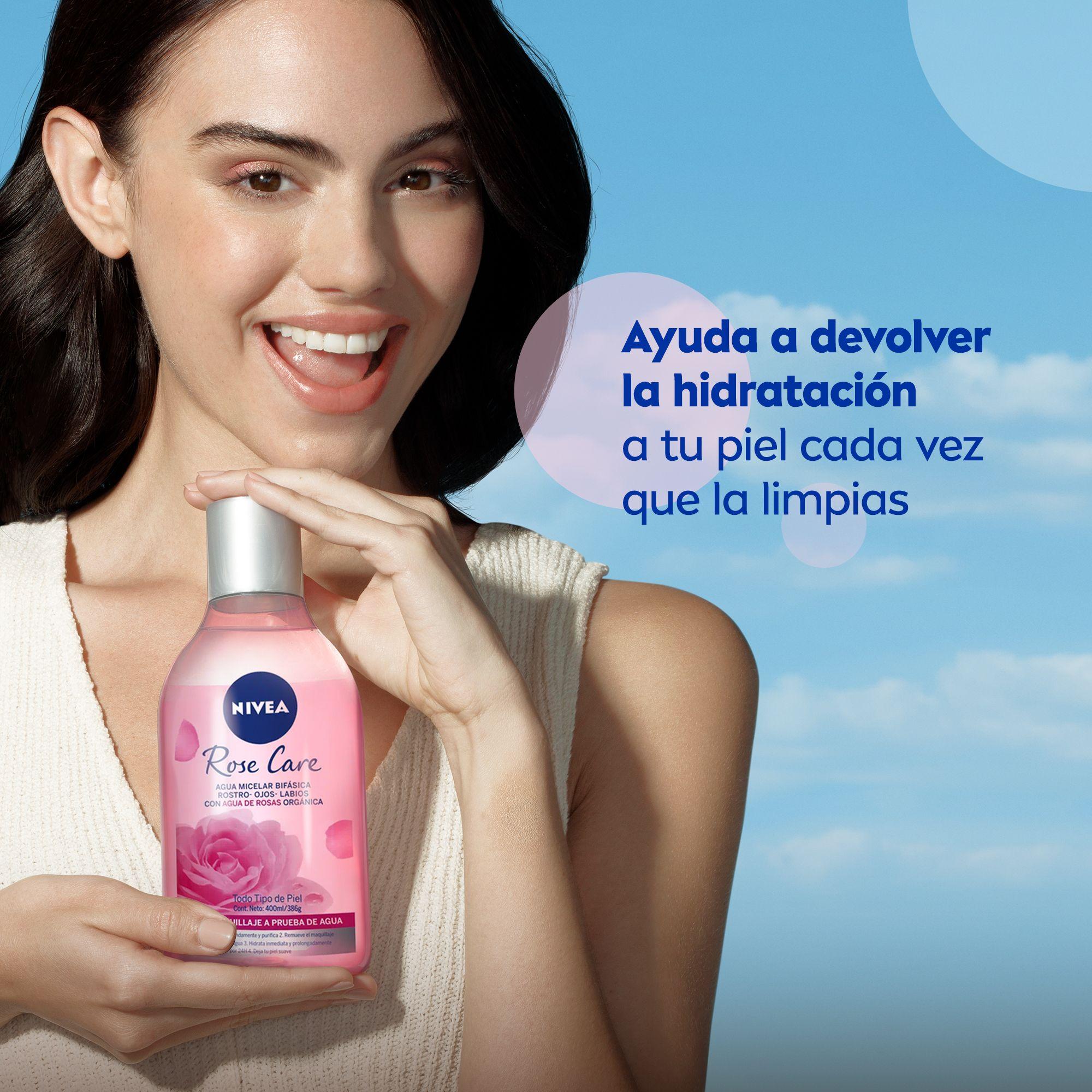 NIVEA Agua Micelar Rose Desmaquillante (400 ml)-4