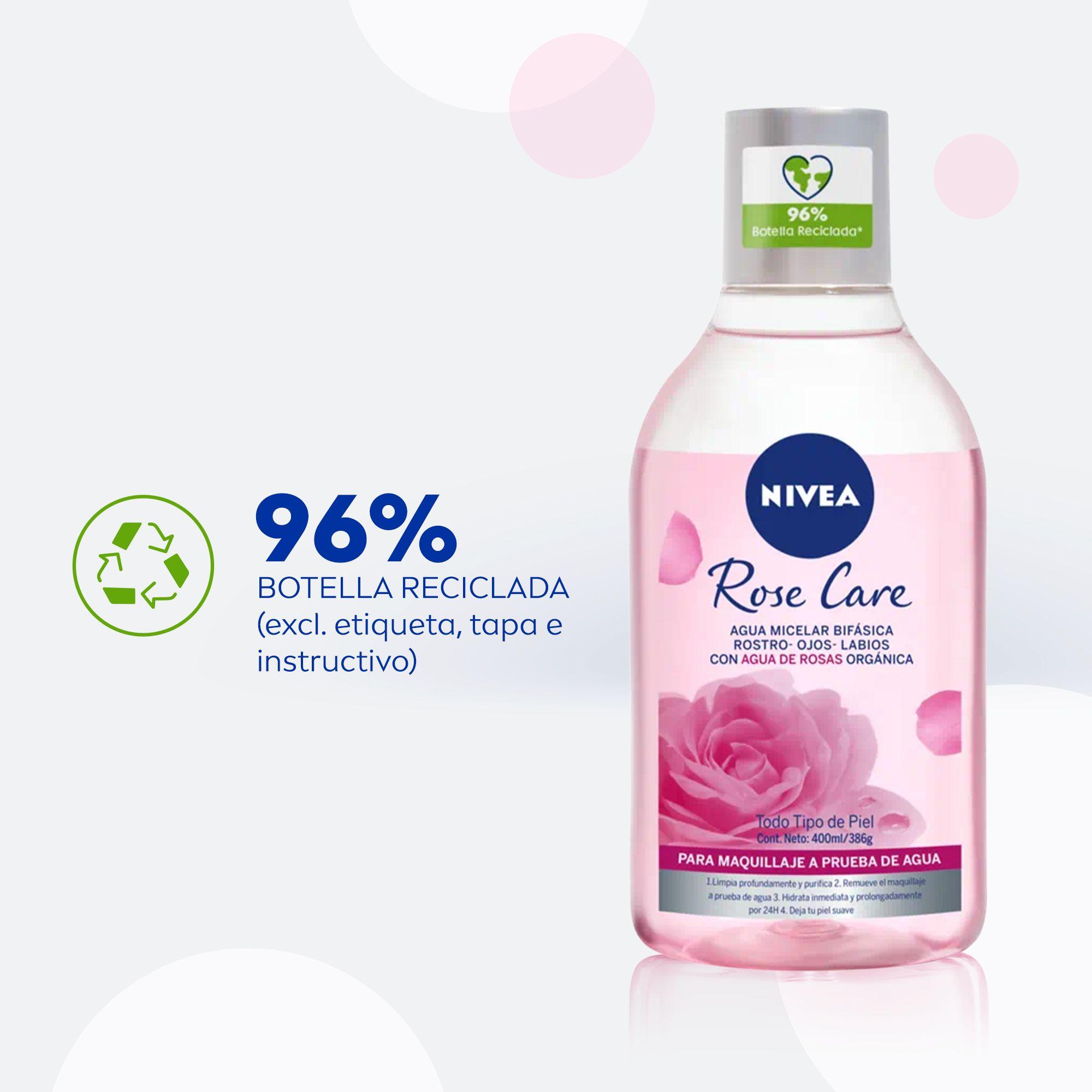 NIVEA Agua Micelar Rose Desmaquillante (400 ml)-8