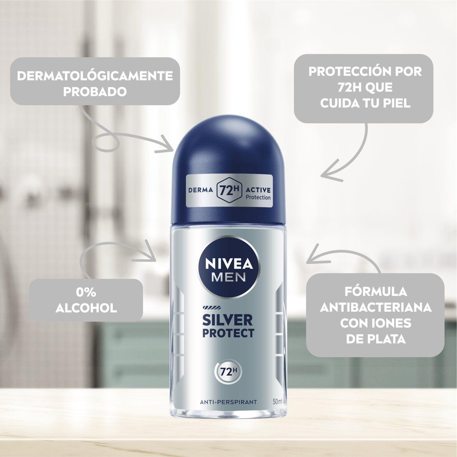 Desodorante NIVEA Silver Protect Roll On 50ml-2