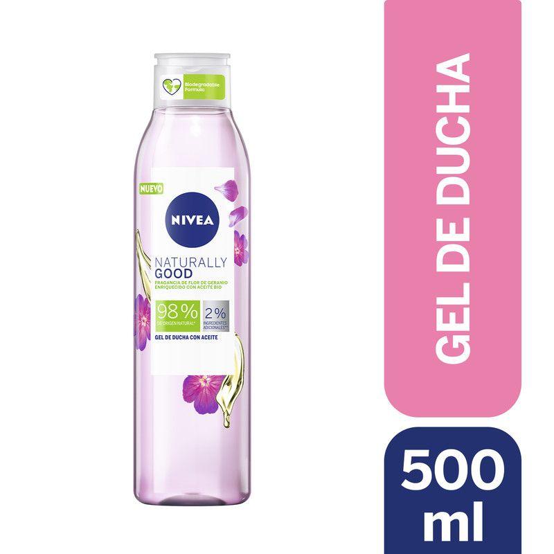 Gel De Ducha Nivea Naturally Good Flor De Geranio 500ml-1
