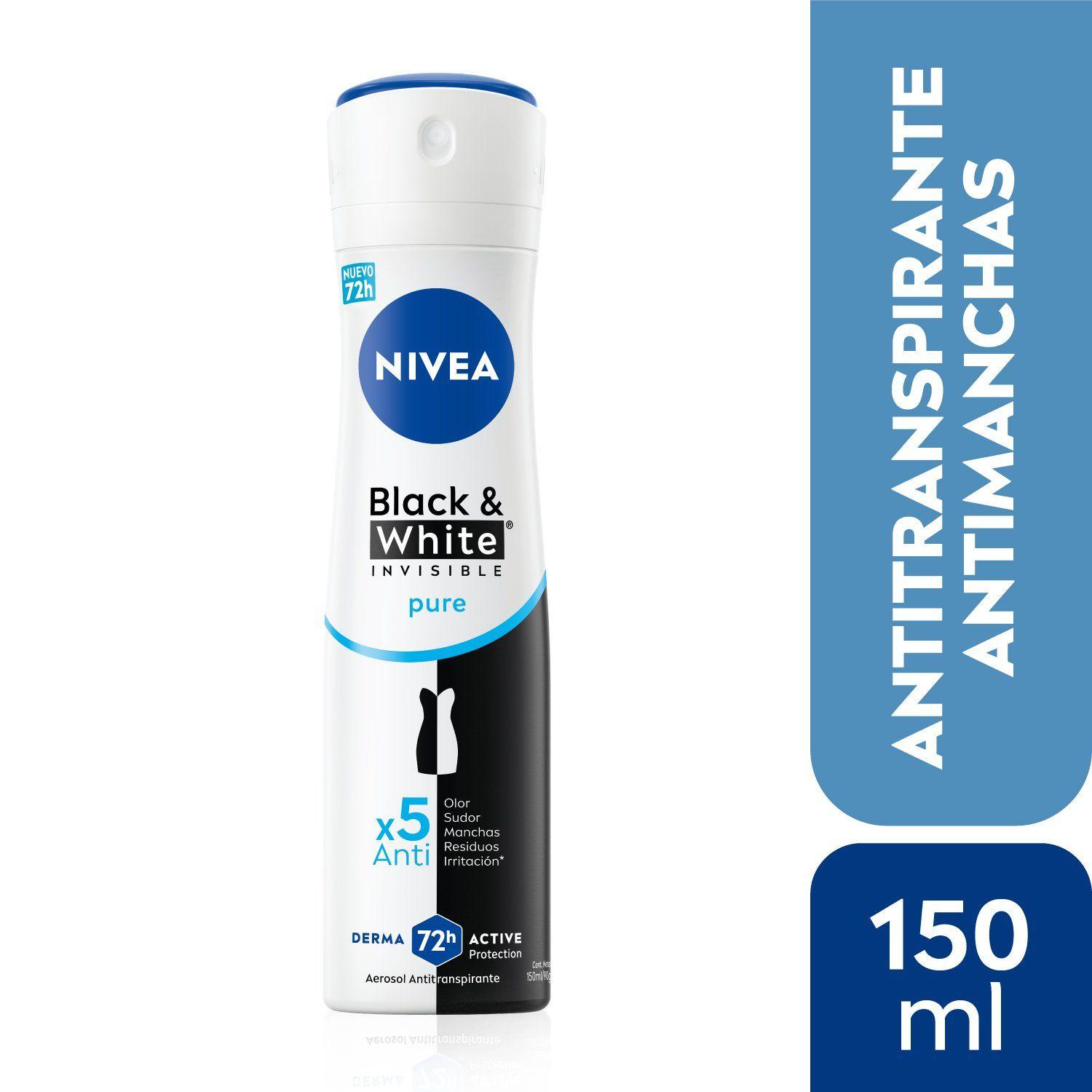 NIVEA Antitranspirante Black & White Toque de Seda 150ml-0