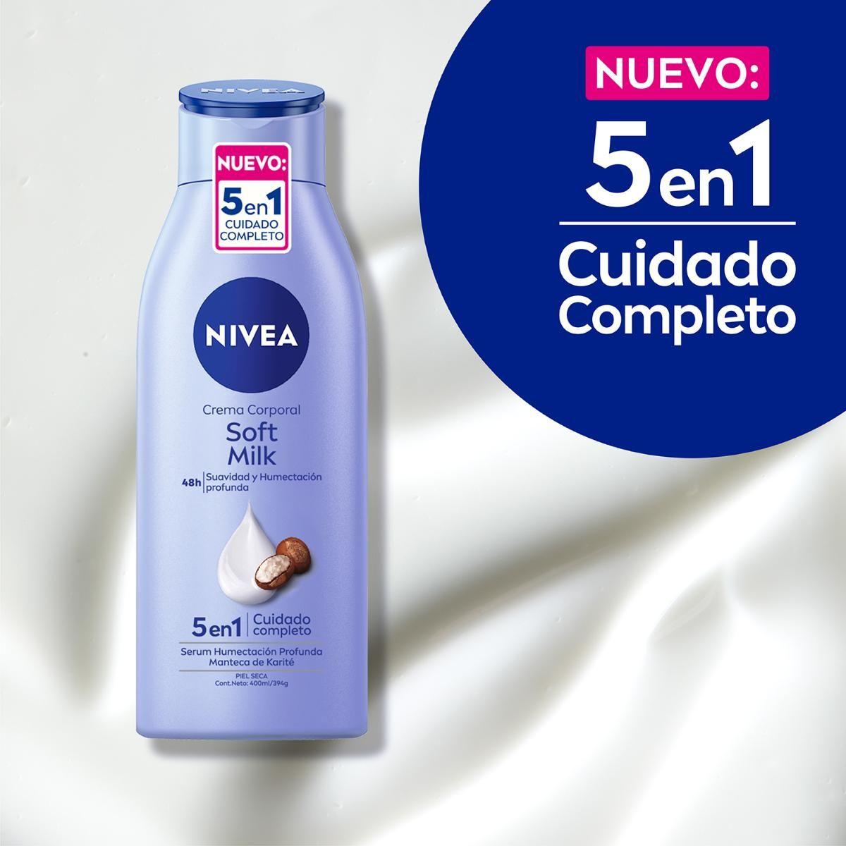 NIVEA Crema Humectante Soft Milk (400ml)-4
