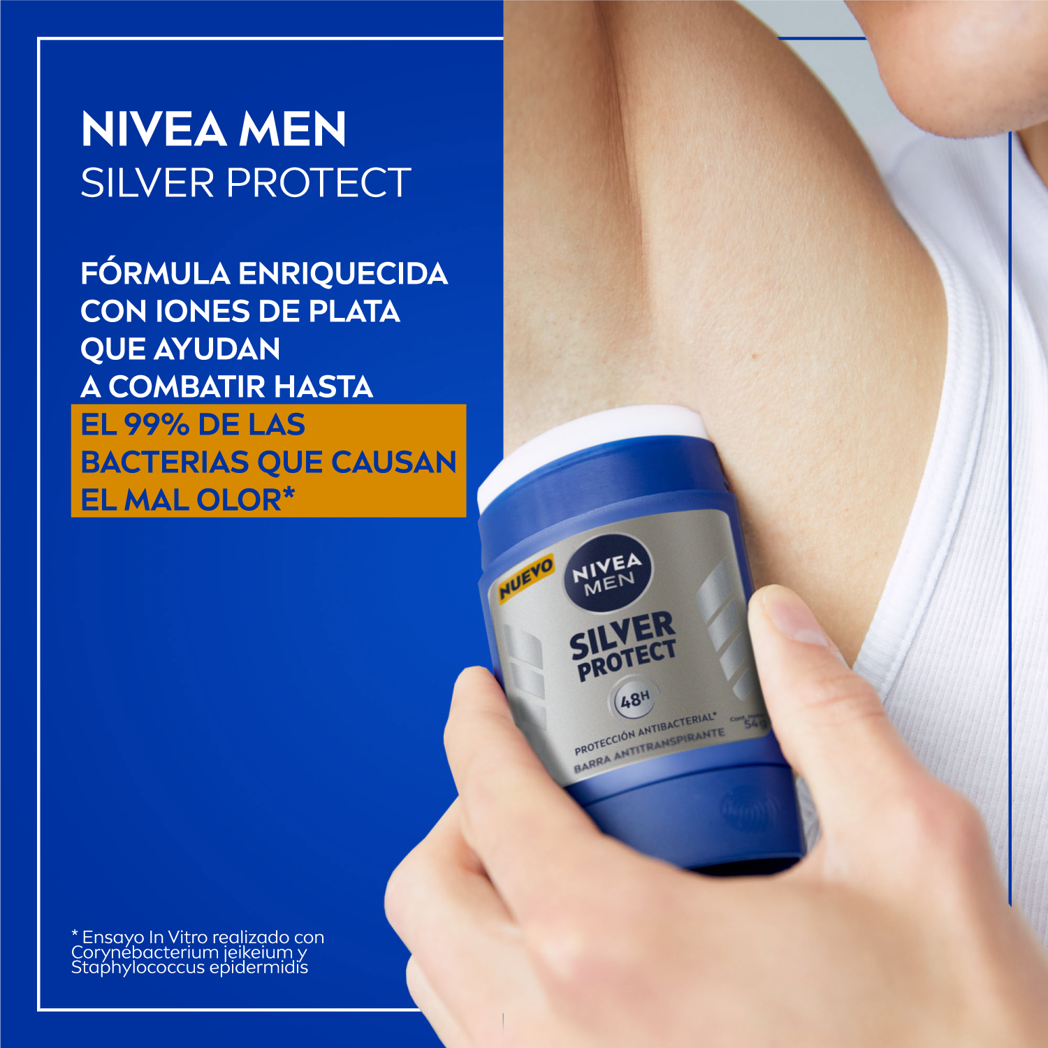 NIVEA MEN Antitranspirante Silver Protect en Barra-2