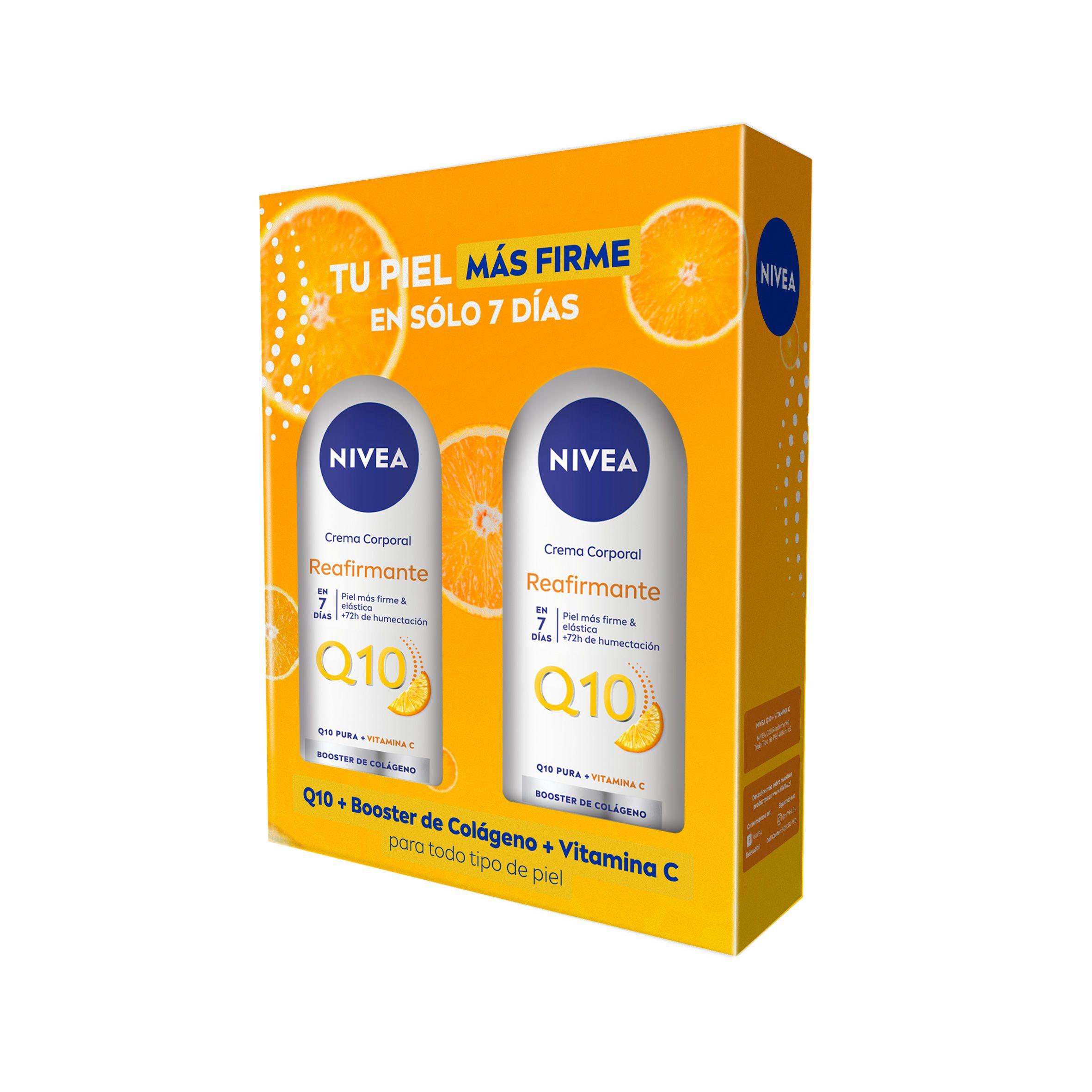 NIVEA Pack Crema Corporal Reafirmante Q10 + Vitamina C x2-3