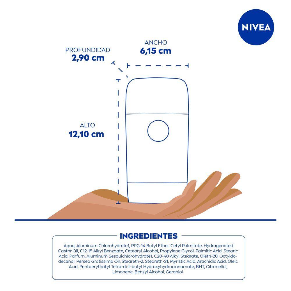 NIVEA Barra Black&White Dry Comfort Femenino 54g-5