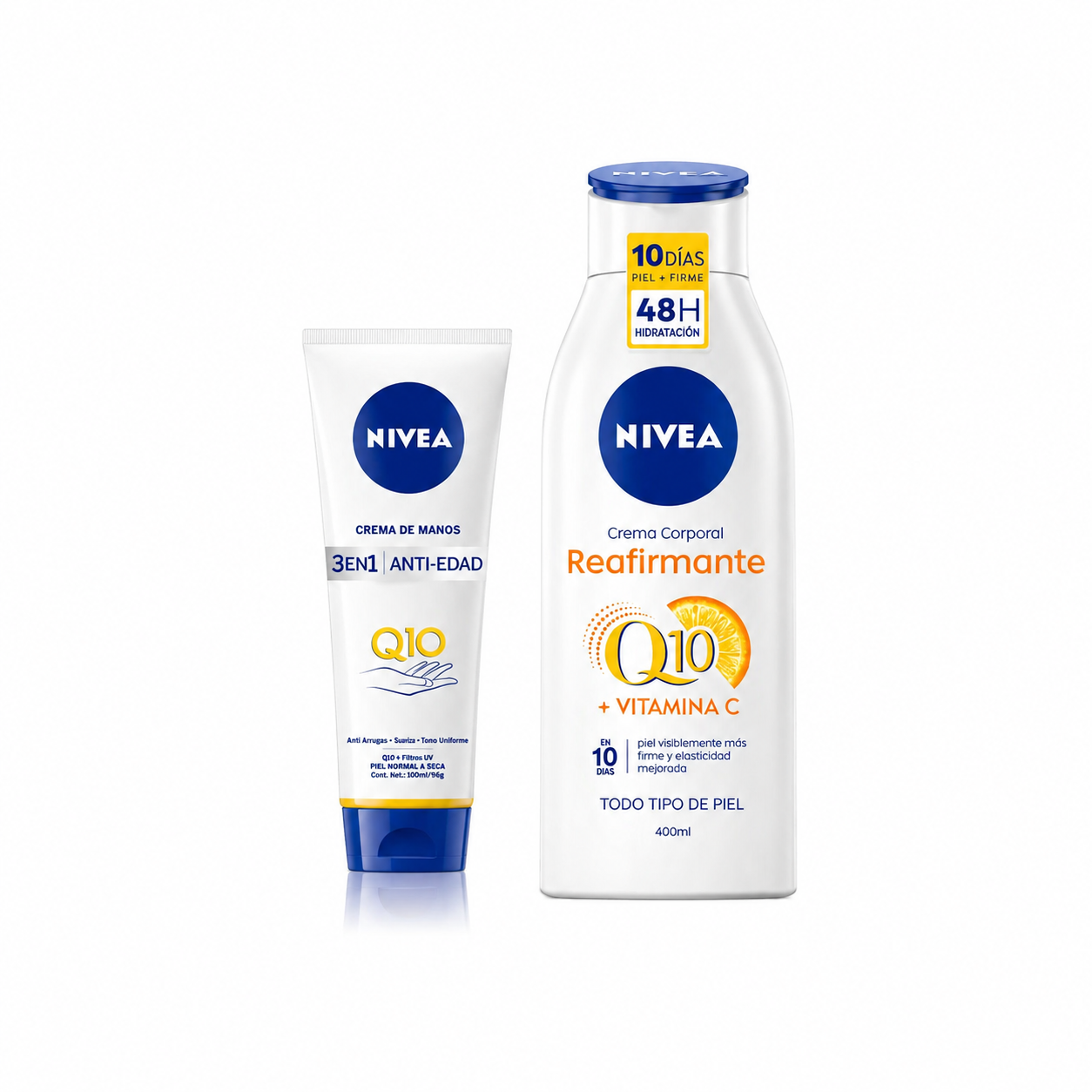 Nivea Cuidado Completo Q10 Crema Manos Q10 + Crema Q10-0