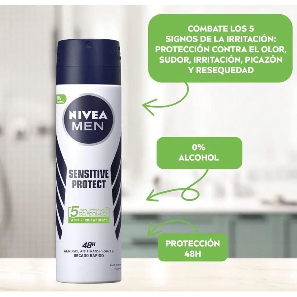 Desodorante Spray Nivea Men Sensitive Protect150ml-1