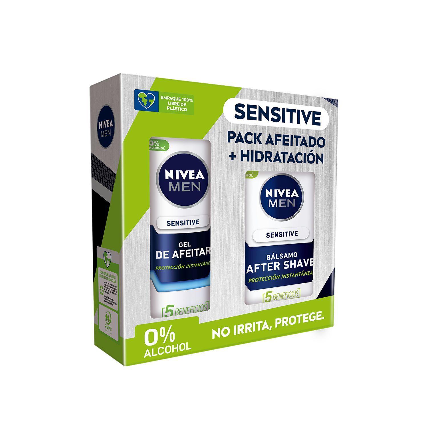 Pack NIVEA MEN Sensitive afeitado + hidratación-0