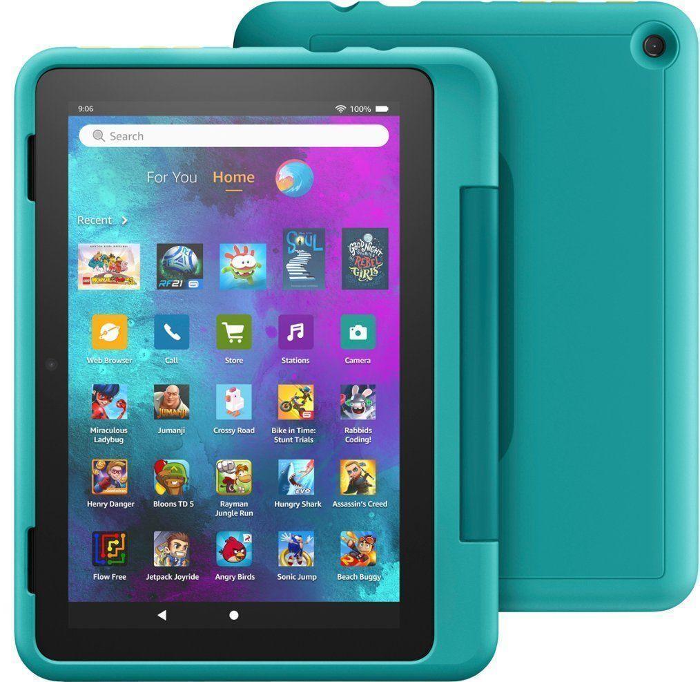 Tablet Para Niños Amazon Fire Hd 8 Kids Pro Verde Con Protecor-2