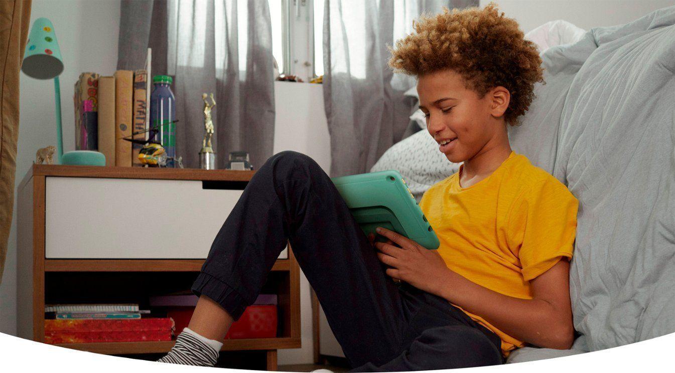 Tablet Para Niños Amazon Fire Hd 8 Kids Pro Verde Con Protecor-3