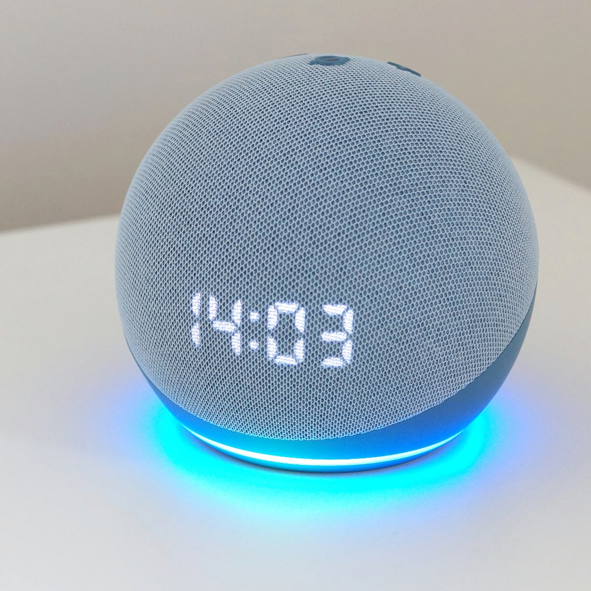 Amazon Echo Dot 4 Parlante Inteligente Con Reloj Alexa Azul-3