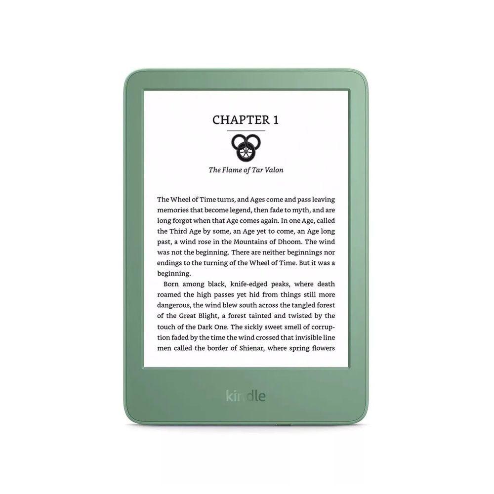 Lector Amazon Kindle 6 16GB E Reader Pantalla E Ink 300 ppi Luz Ajustable WiFi Matcha-1