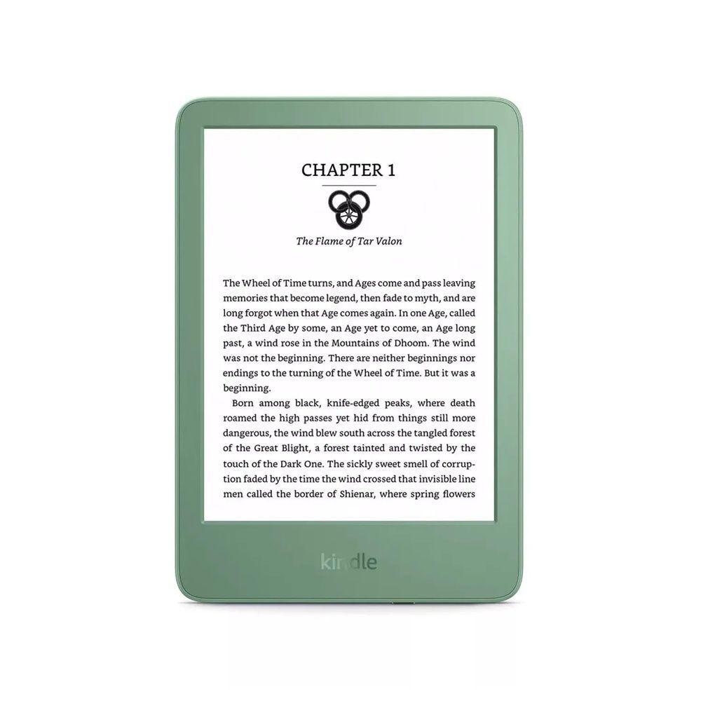 Lector Amazon Kindle 6 16GB E Reader Pantalla E Ink 300 ppi Luz Ajustable WiFi Matcha-1