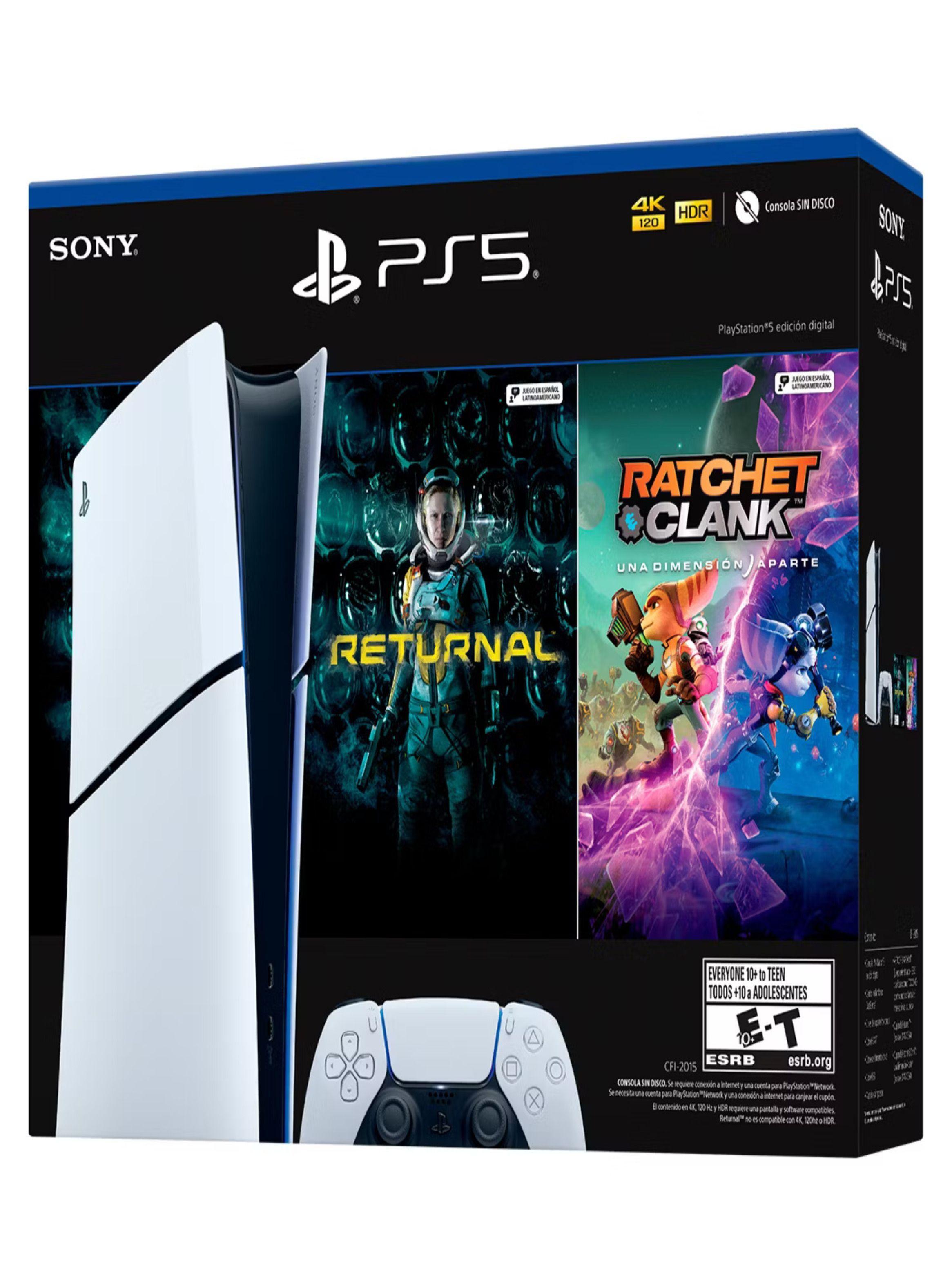 Consola Playstation PS5 Slim Digital + 2 Juegos-4