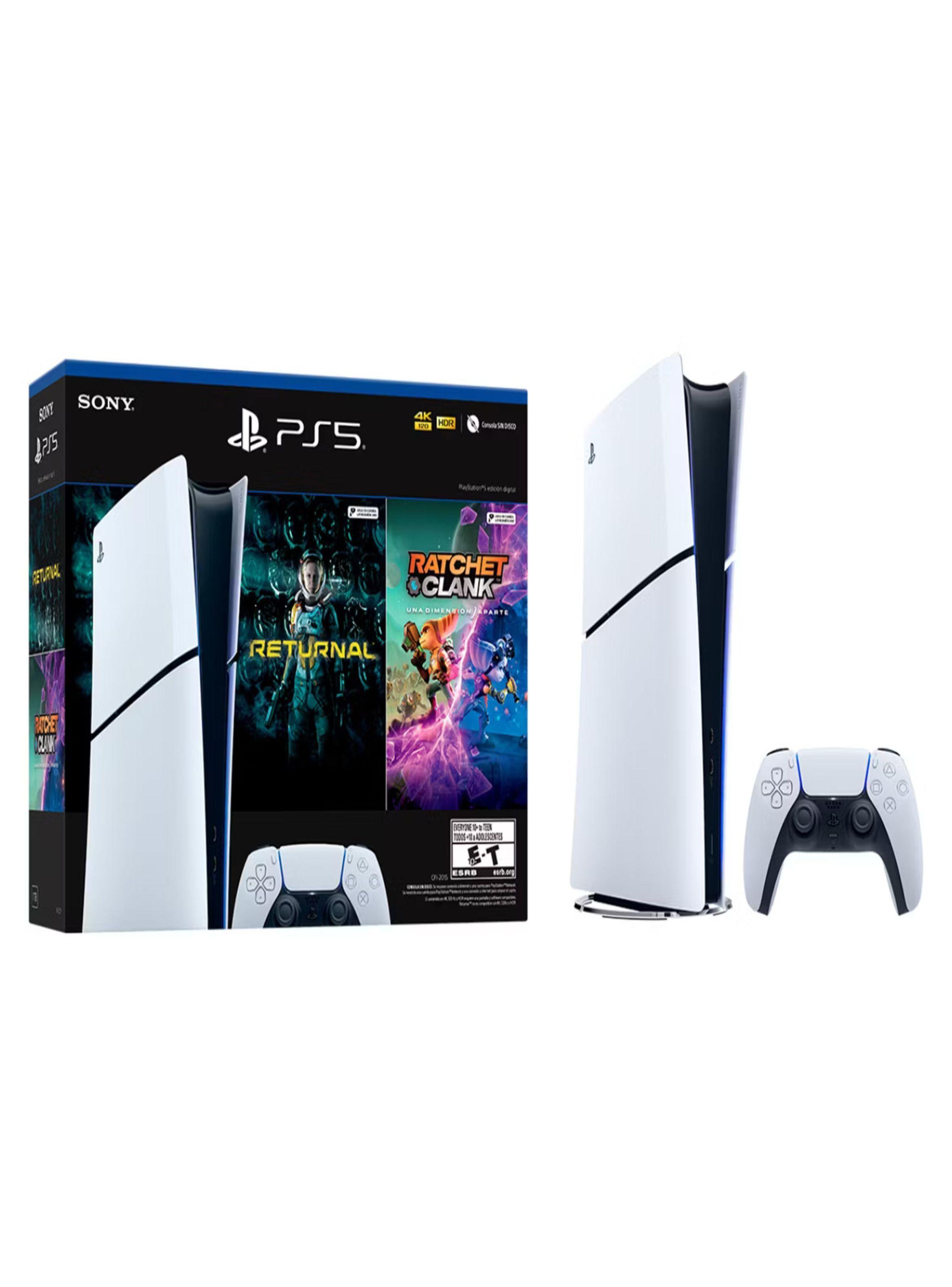 Consola Playstation PS5 Slim Digital + 2 Juegos-0