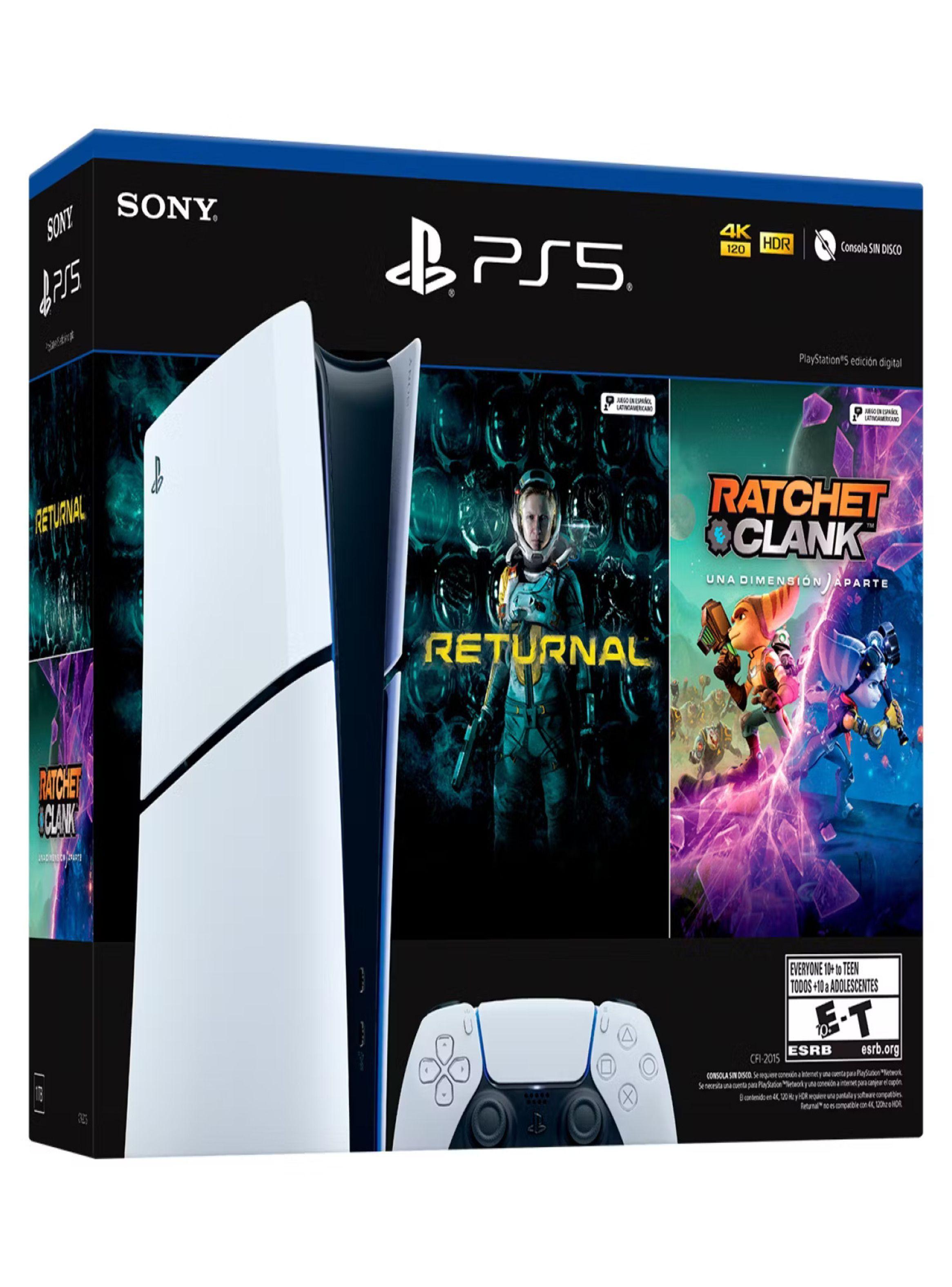 Consola Playstation PS5 Slim Digital + 2 Juegos-3