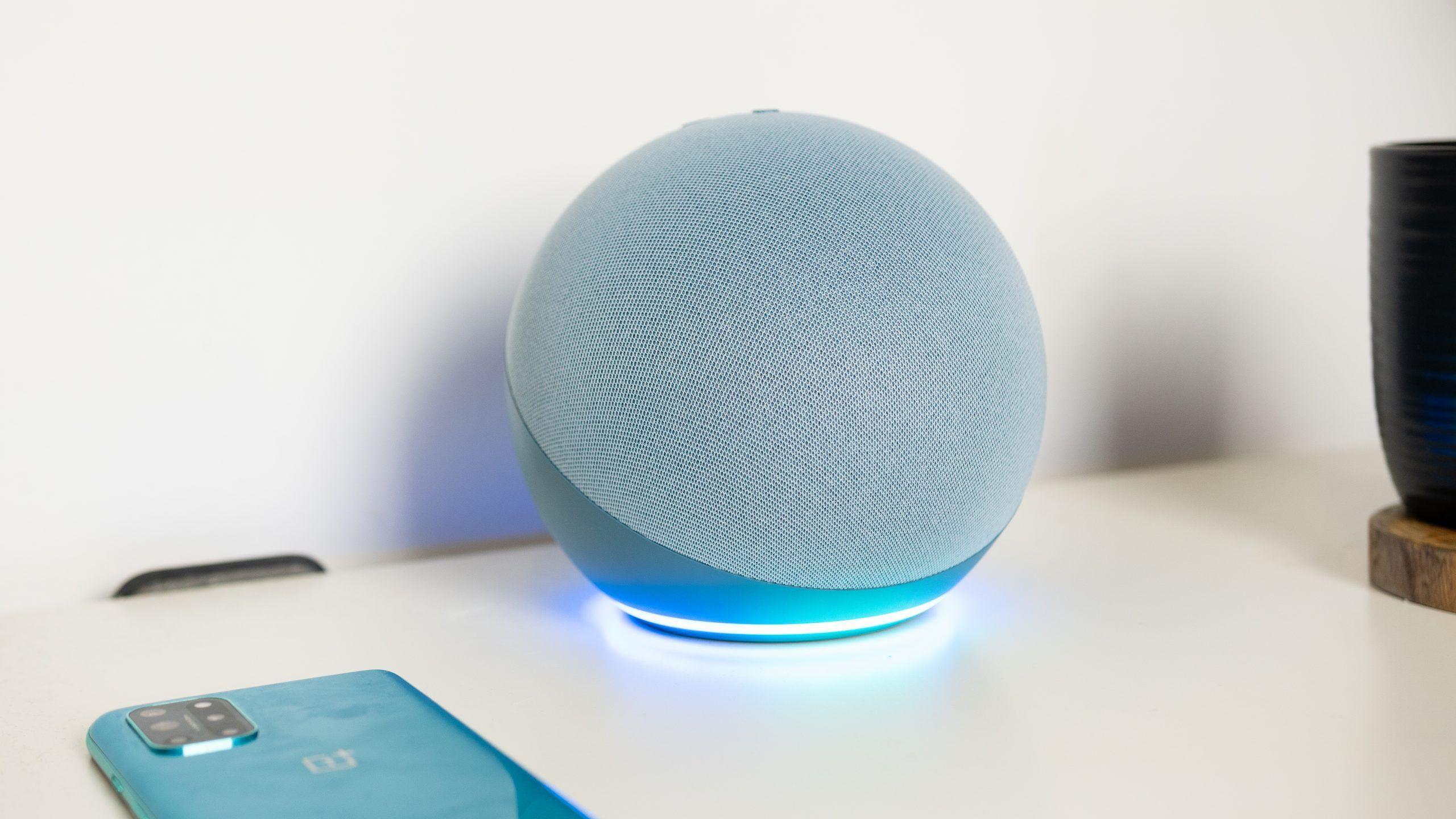Amazon Echo 4th Gen Más Grande Mejor Sonido Azul Con Alexa-3