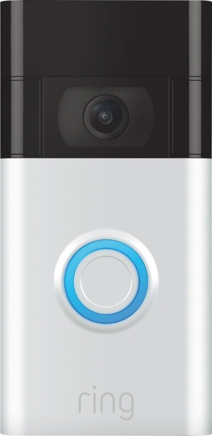 Timbre Inteligente Ring Video Doorbell 2nd Gen Gris Plata Inalámbrico Compatible Alexa-1
