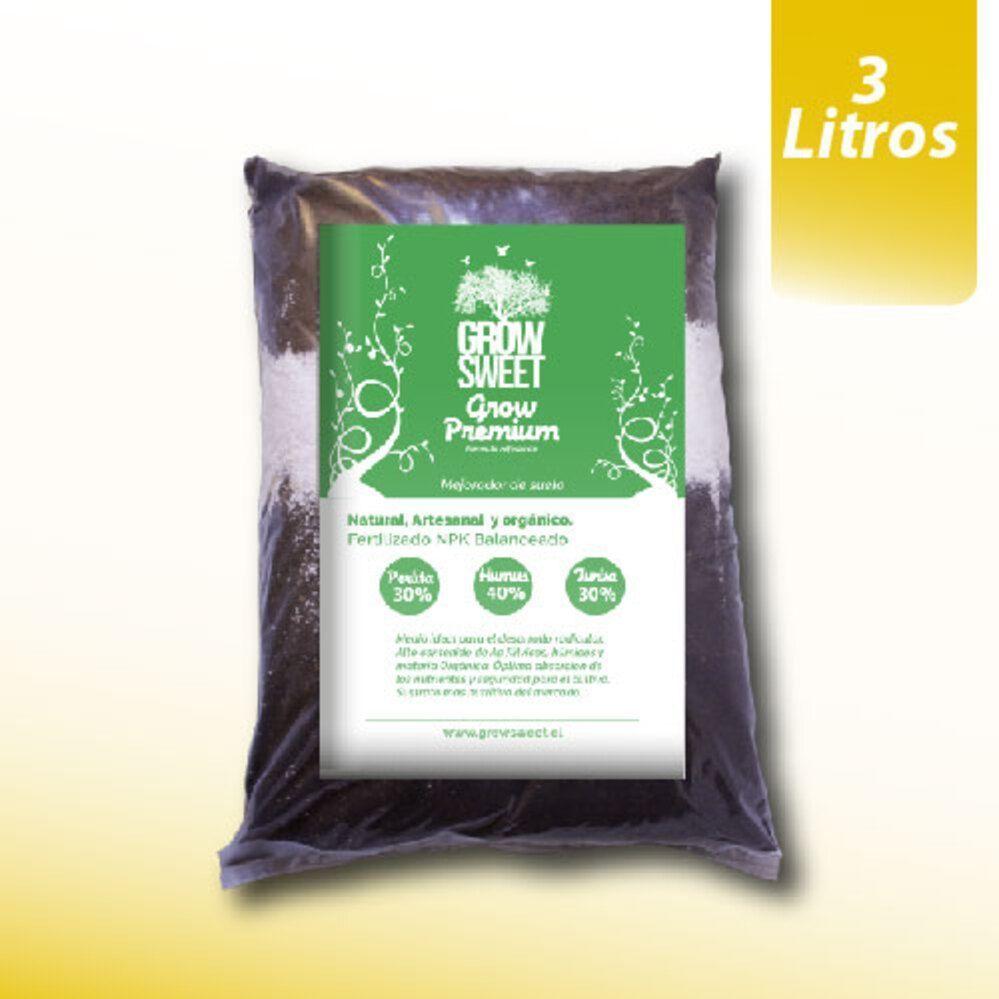 Sustrato Grow premium1 kilo, 40% humus de Lombriz,30% turba y 30% perlita-1