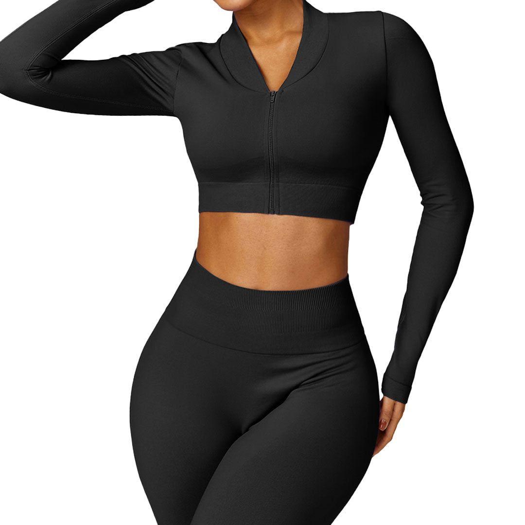 Top Manga Larga Con Cierre-1