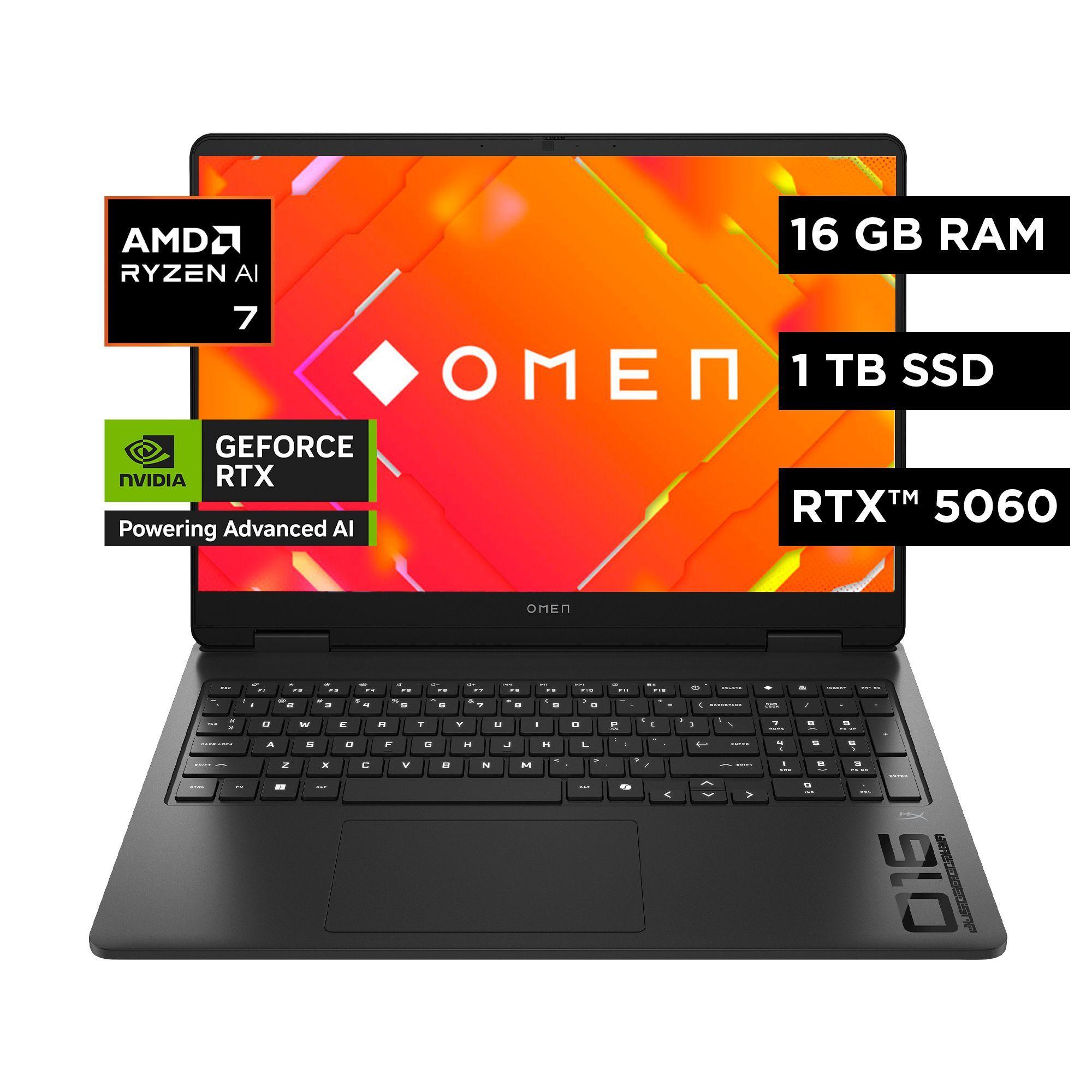 Notebook HP OMEN Gaming 16-ap0002la AMD Ryzen AI 7 16GB RAM 1TB SSD Windows 11 Home-0