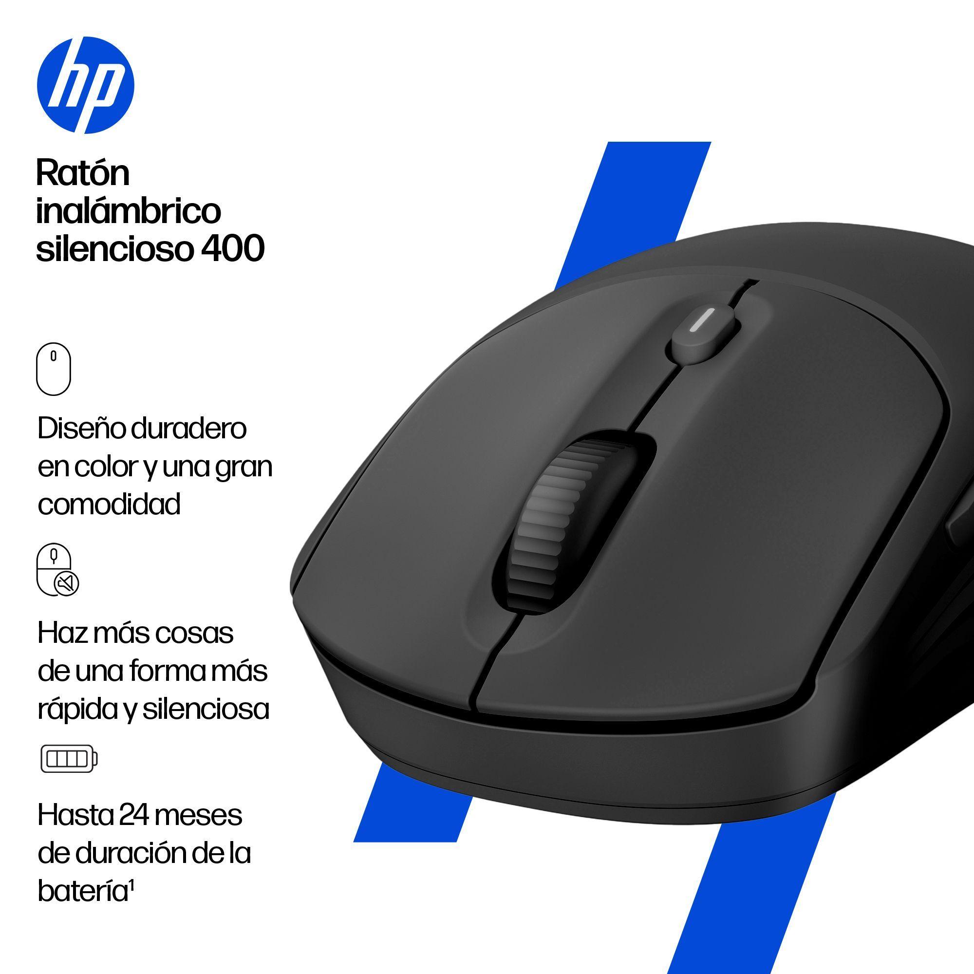 Mouse Inalámbrico HP 400 Silencioso Negro-5