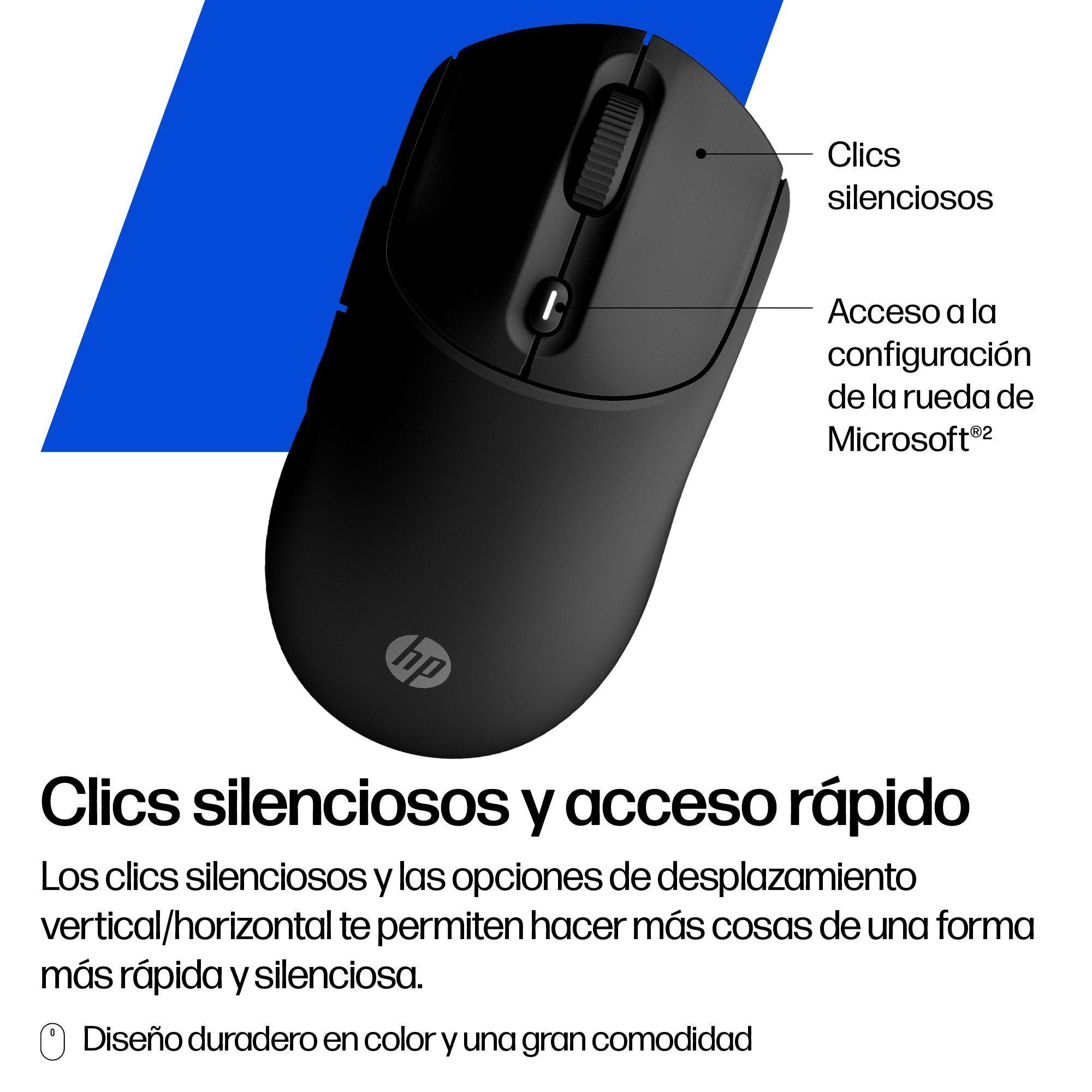 Mouse Inalámbrico HP 400 Silencioso Negro-6