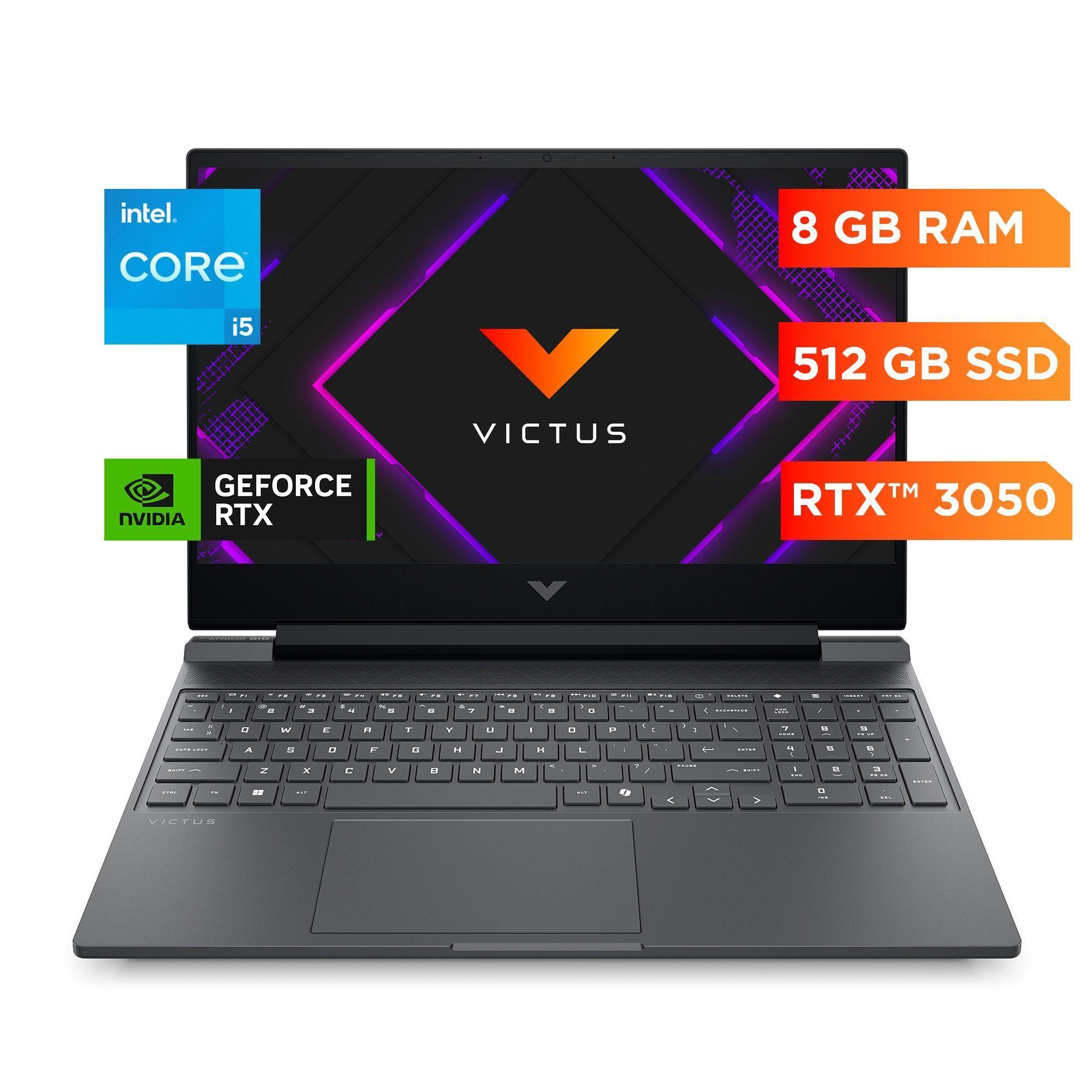 Notebook Gamer VICTUS HP 15-fa2009la Intel Core i5 8GB RAM 512GB SSD RTX 3050 6GB 15.6" FHD 144Hz-0