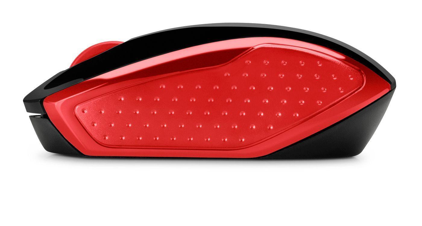 Mouse inalámbrico HP 200 Rojo-3