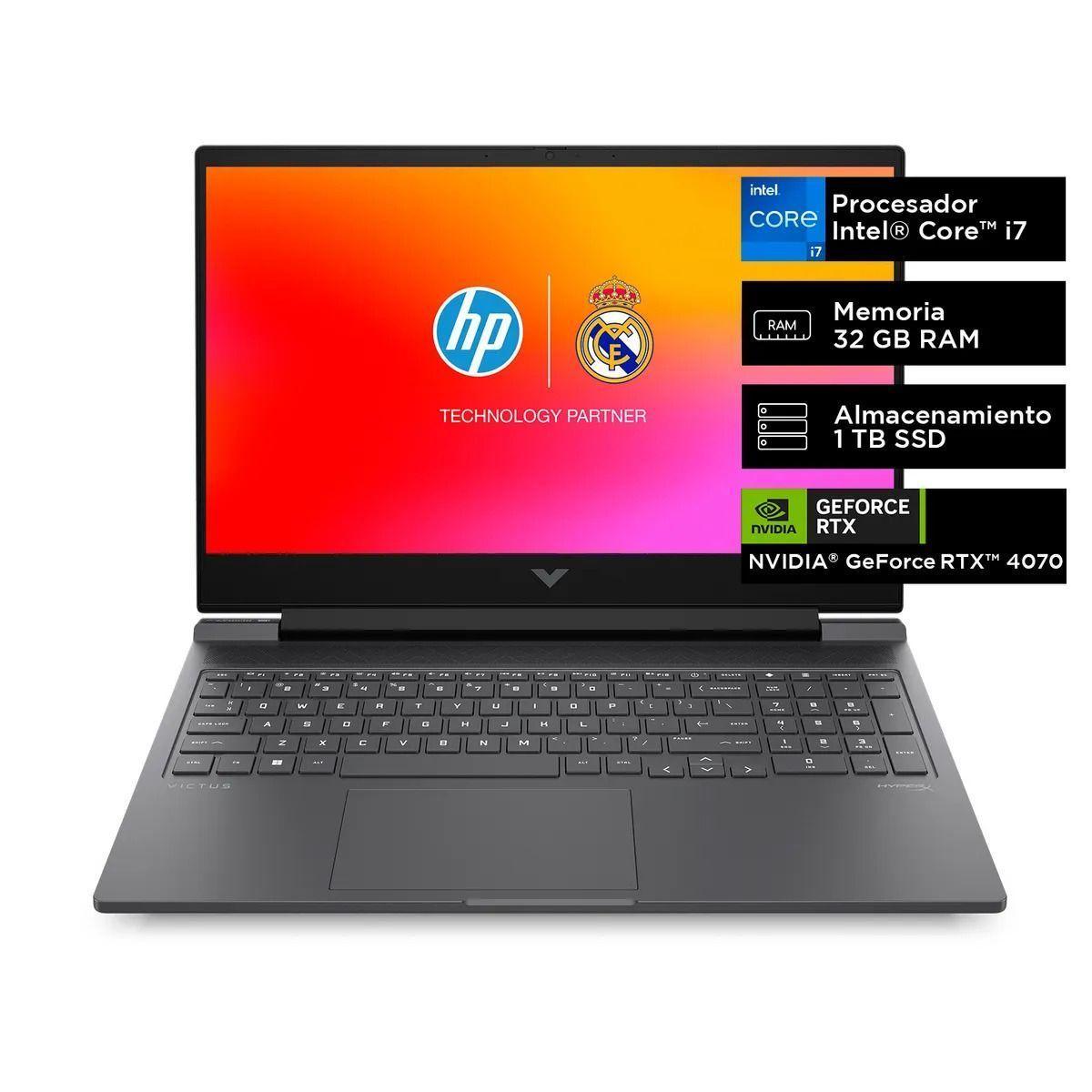 Notebook HP Gamer 16-r1016la I7 32GB 1TB RTX4070 8GB-1
