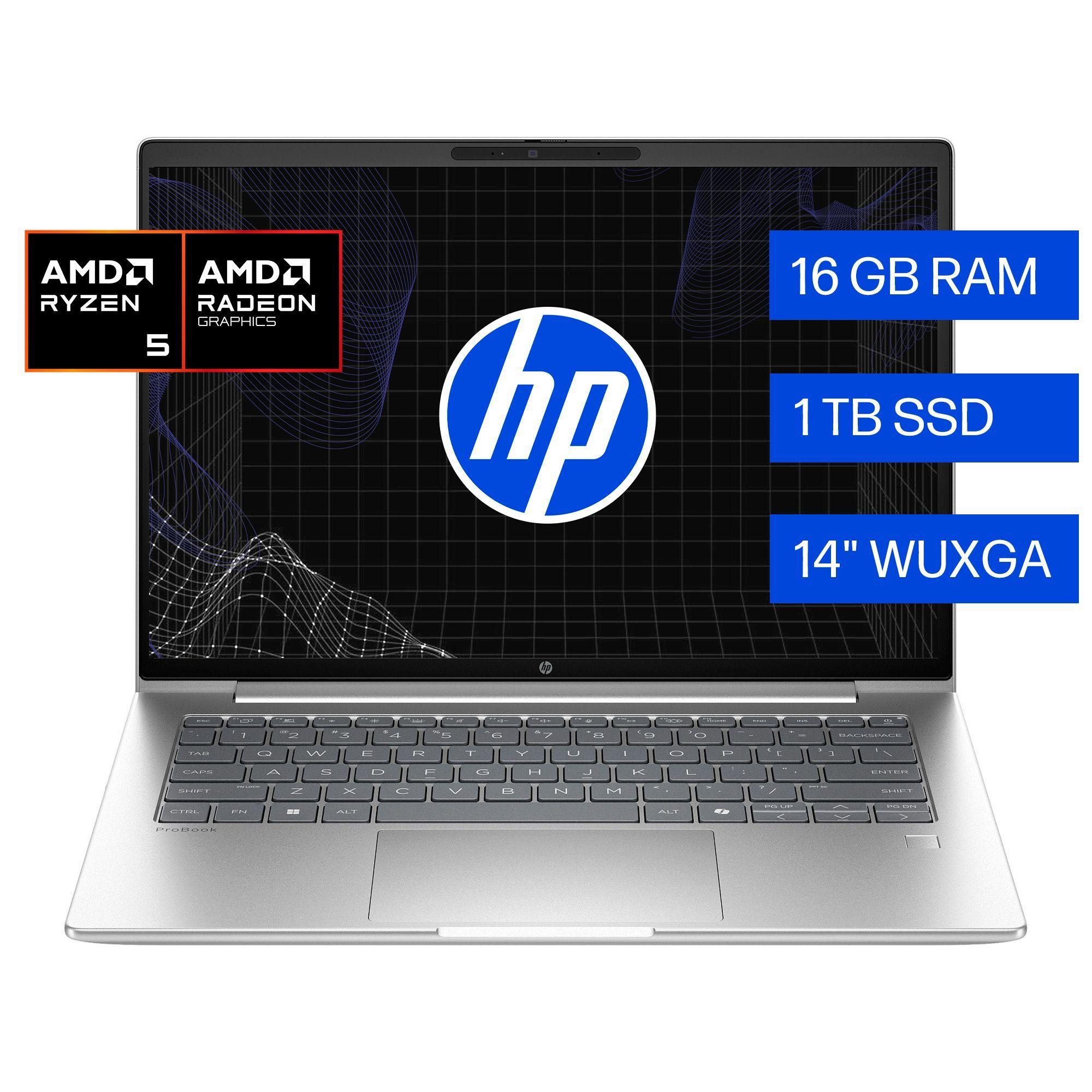 Notebook HP ProBook 4 G1ah AMD Ryzen 5 16gb Ram 1tb Ssd Windows 11 Pro-1