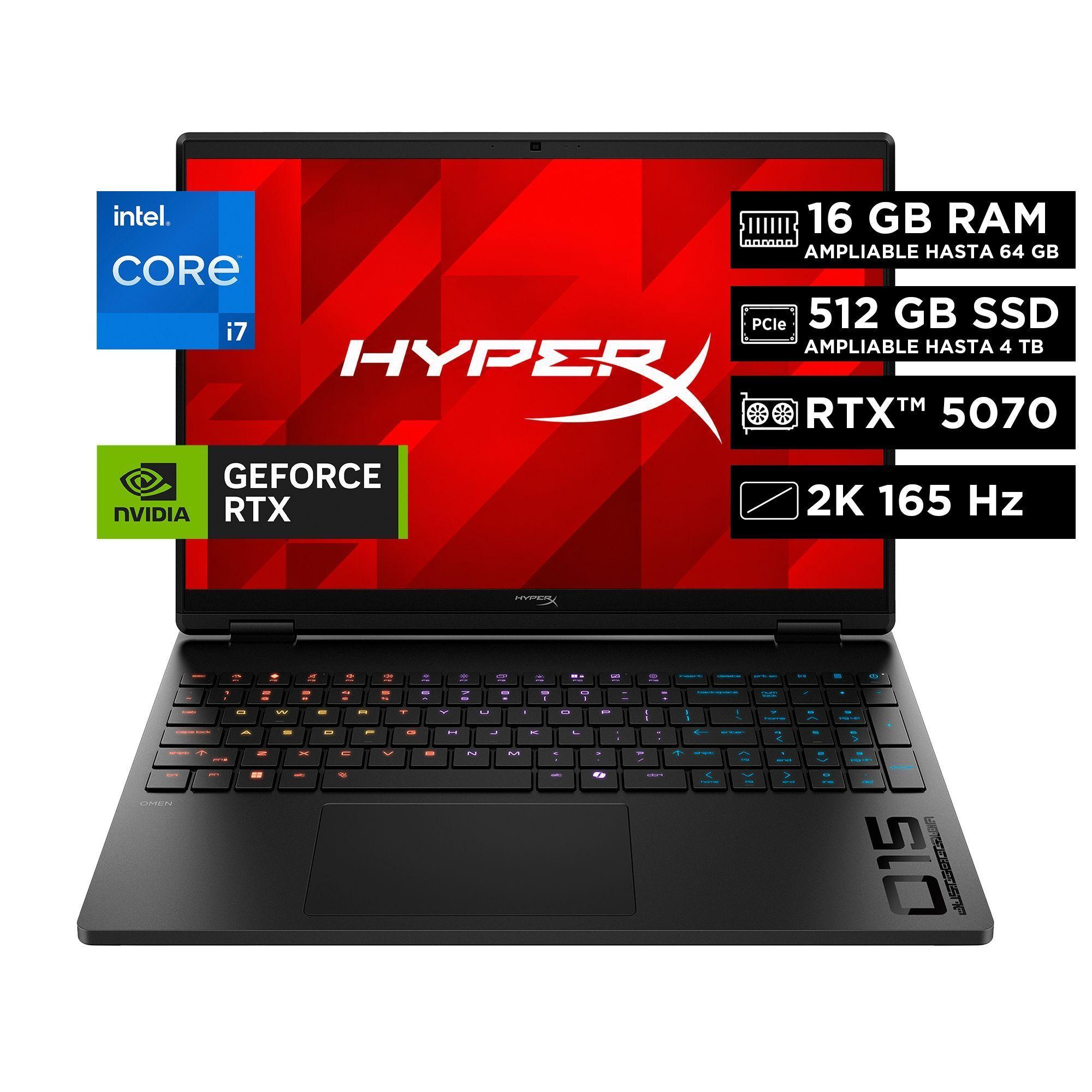Notebook Gamer HyperX OMEN 15-ga0009la Intel Core i7 16GB RAM 512GB SSD RTX 5070 Windows 11 Home-0