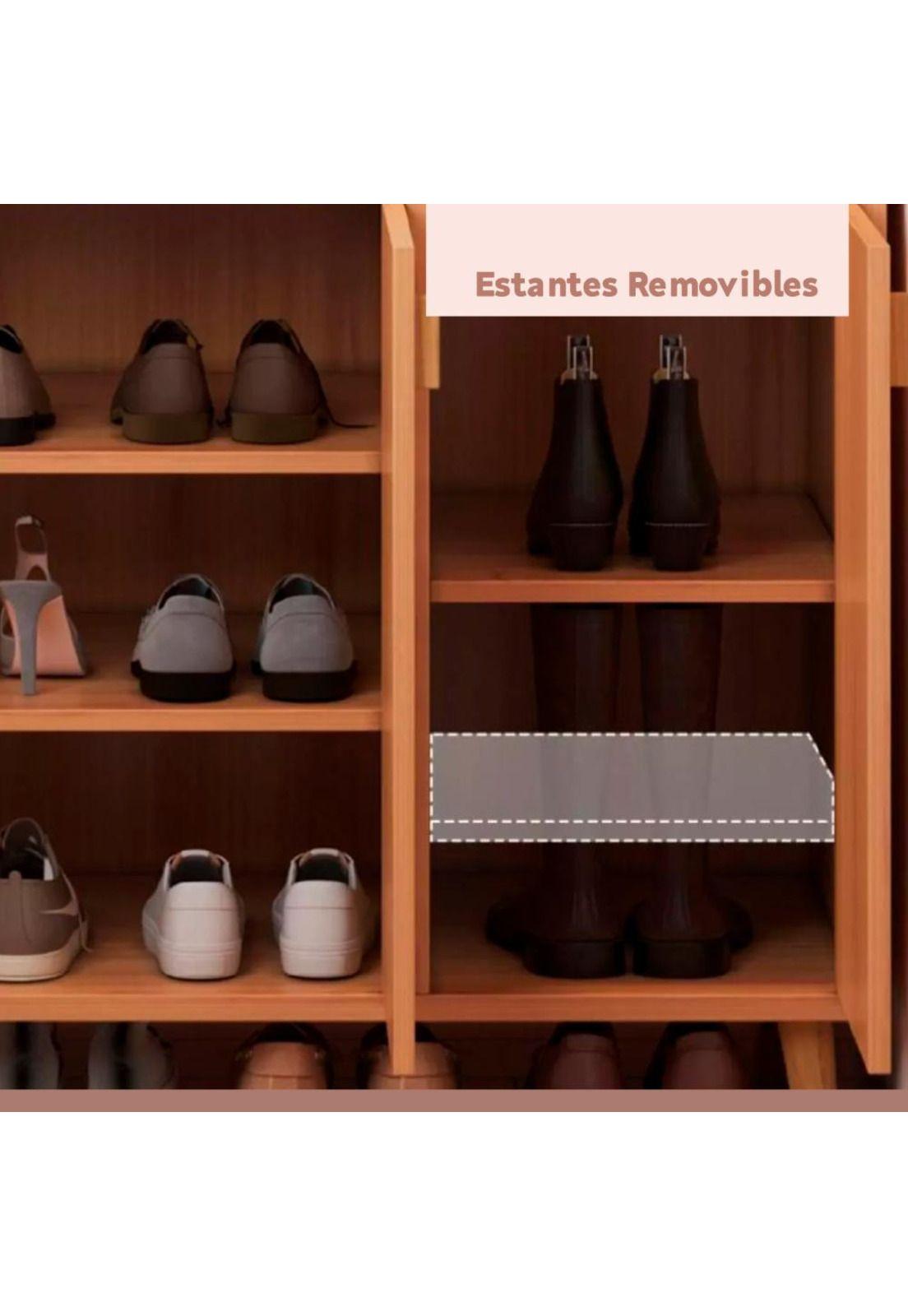 Cómoda Zapatero blanca madera MDF-4
