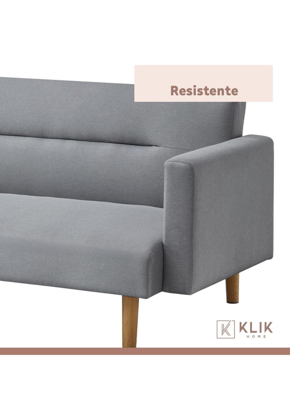 Futón Sofá Cama 3 cuerpos Sara - Lino Gris-6
