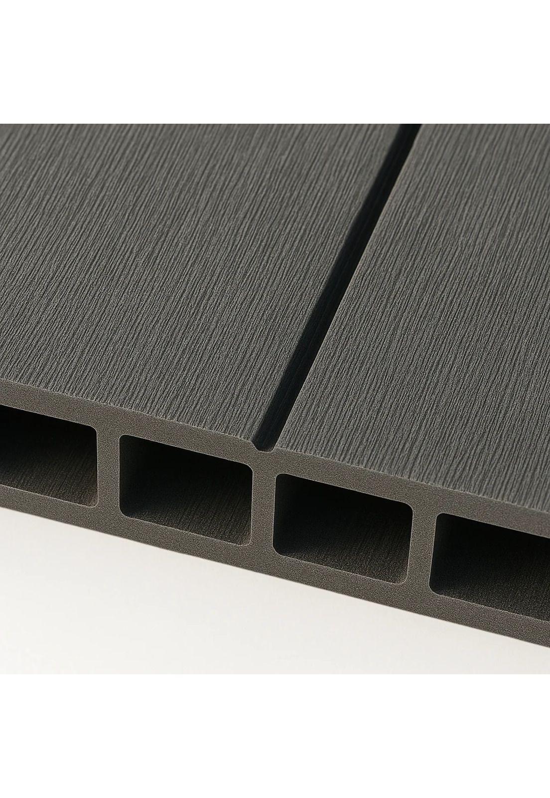 Pack de 5 Revestimientos Siding WPC exterior Color Gris Azul-5
