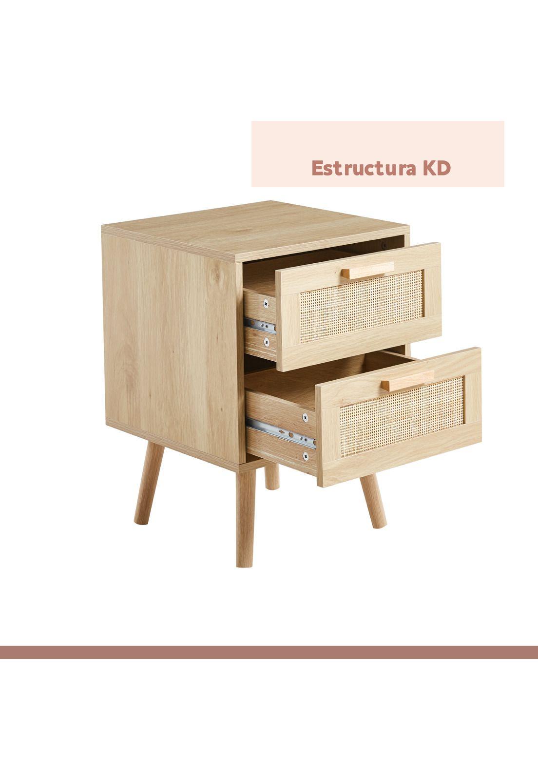Pack de 2 Veladores Eames Mesh Doble - Oak B-4