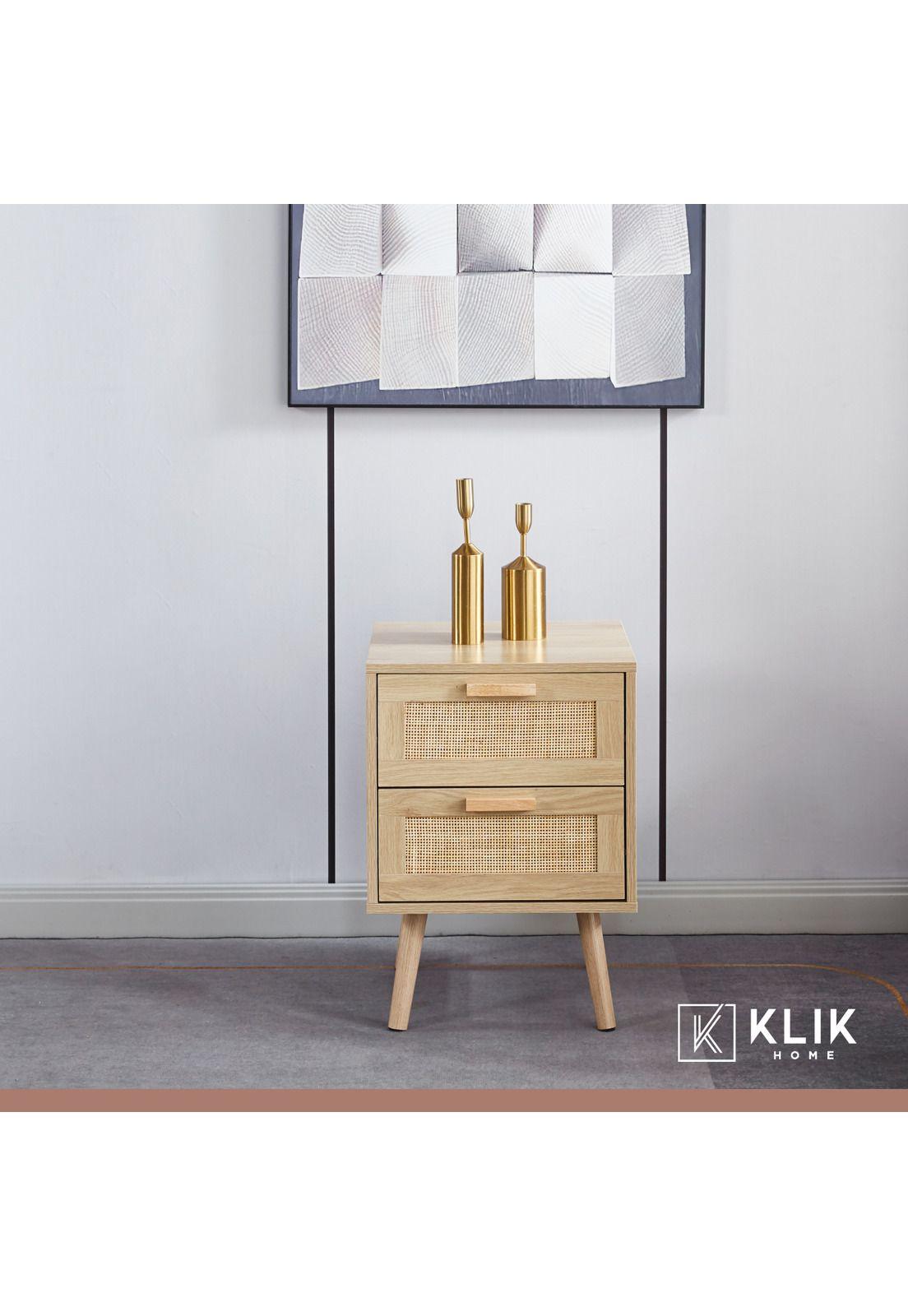 Pack de 2 Veladores Eames Mesh Doble - Oak B-7