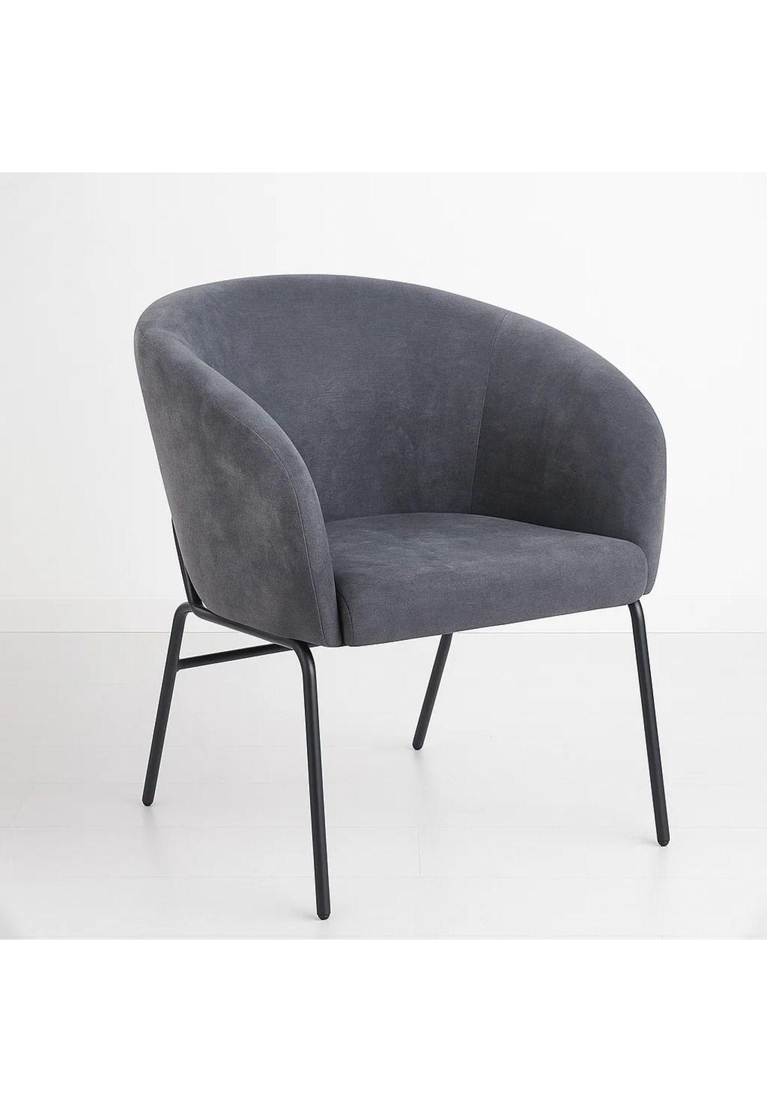 Sillón Arko de Terciopelo - Gris-0