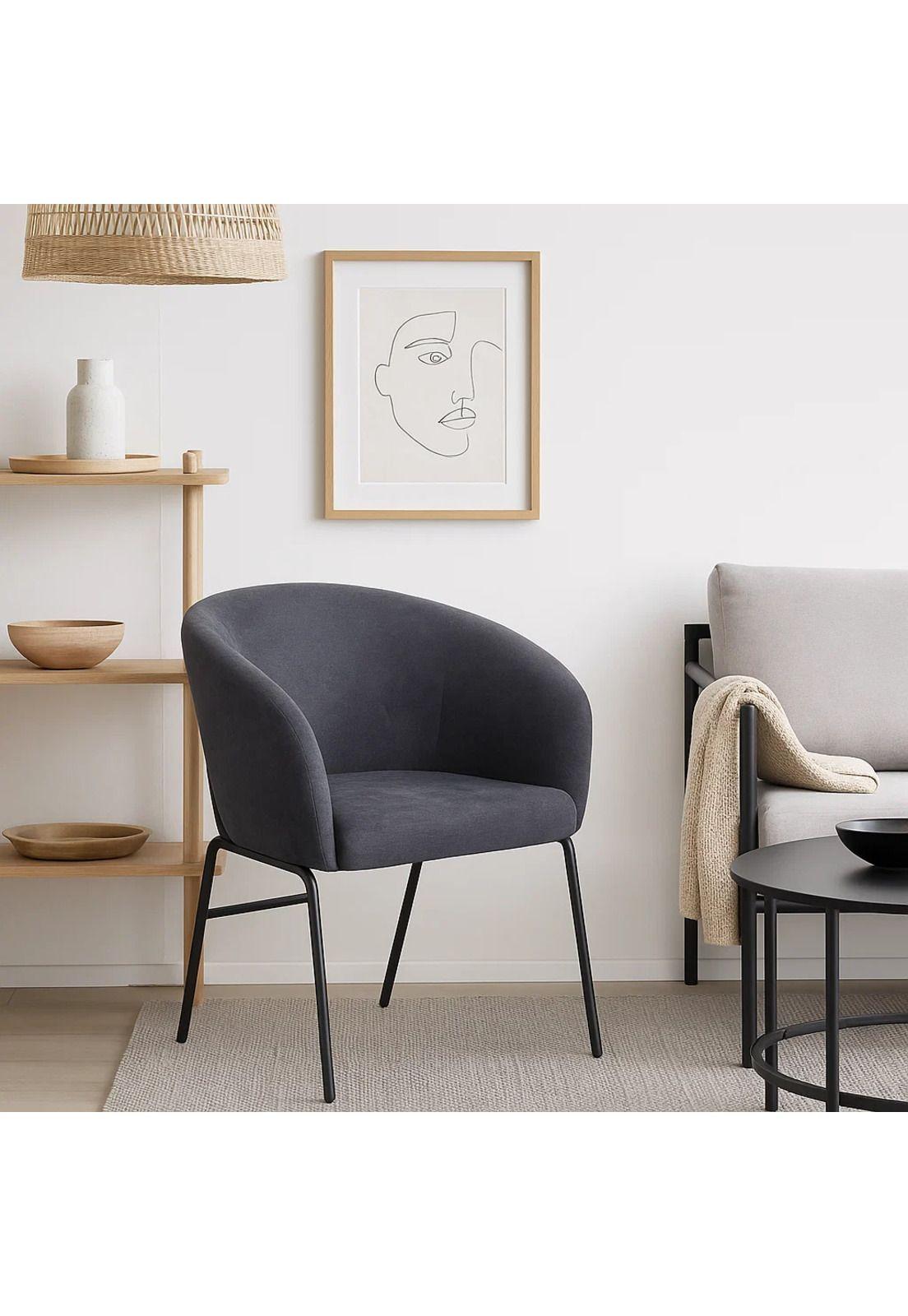 Sillón Arko de Terciopelo - Gris-2