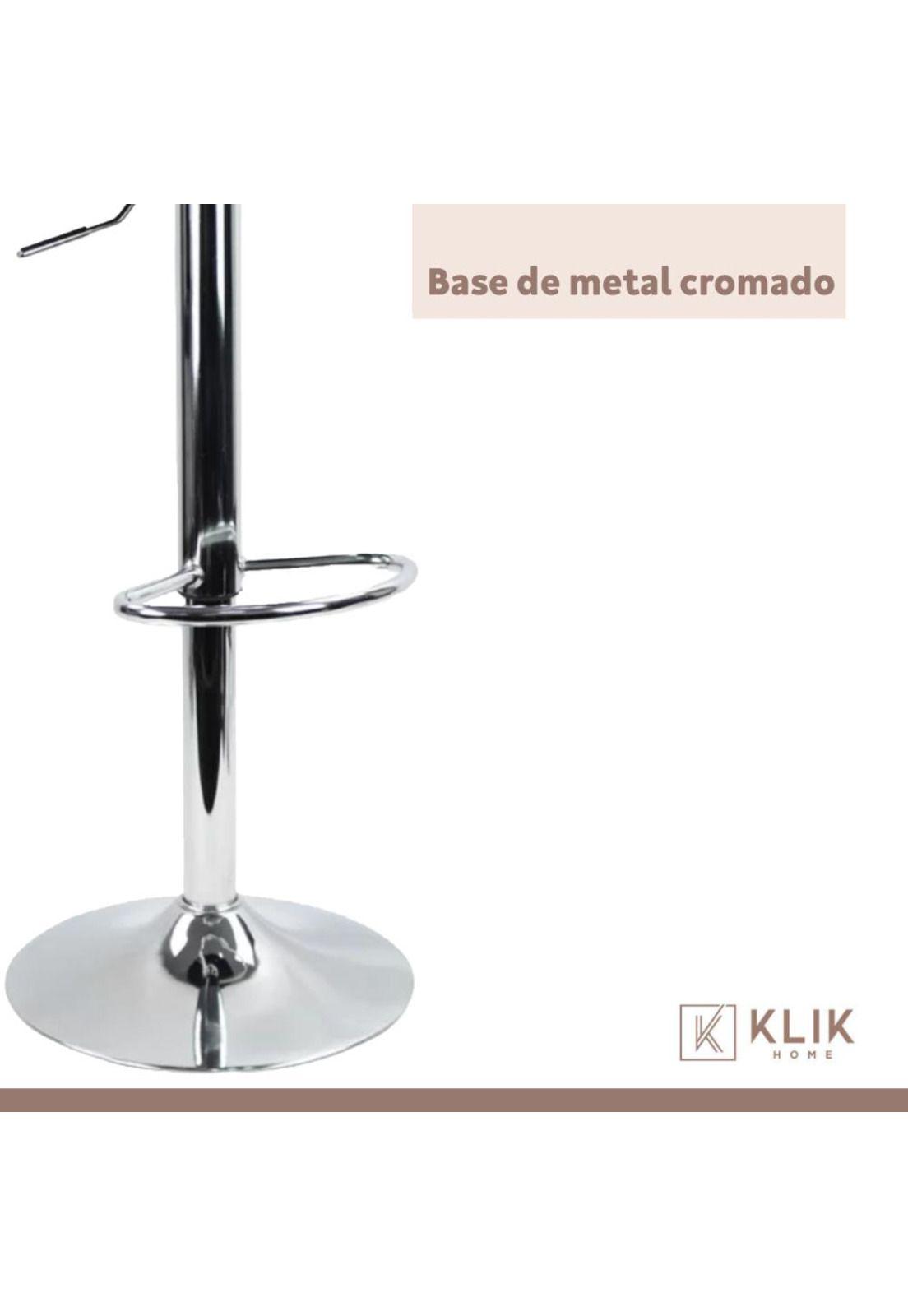 Taburete Piso de Bar Ajustable Acolchado Comfy - Negro-6