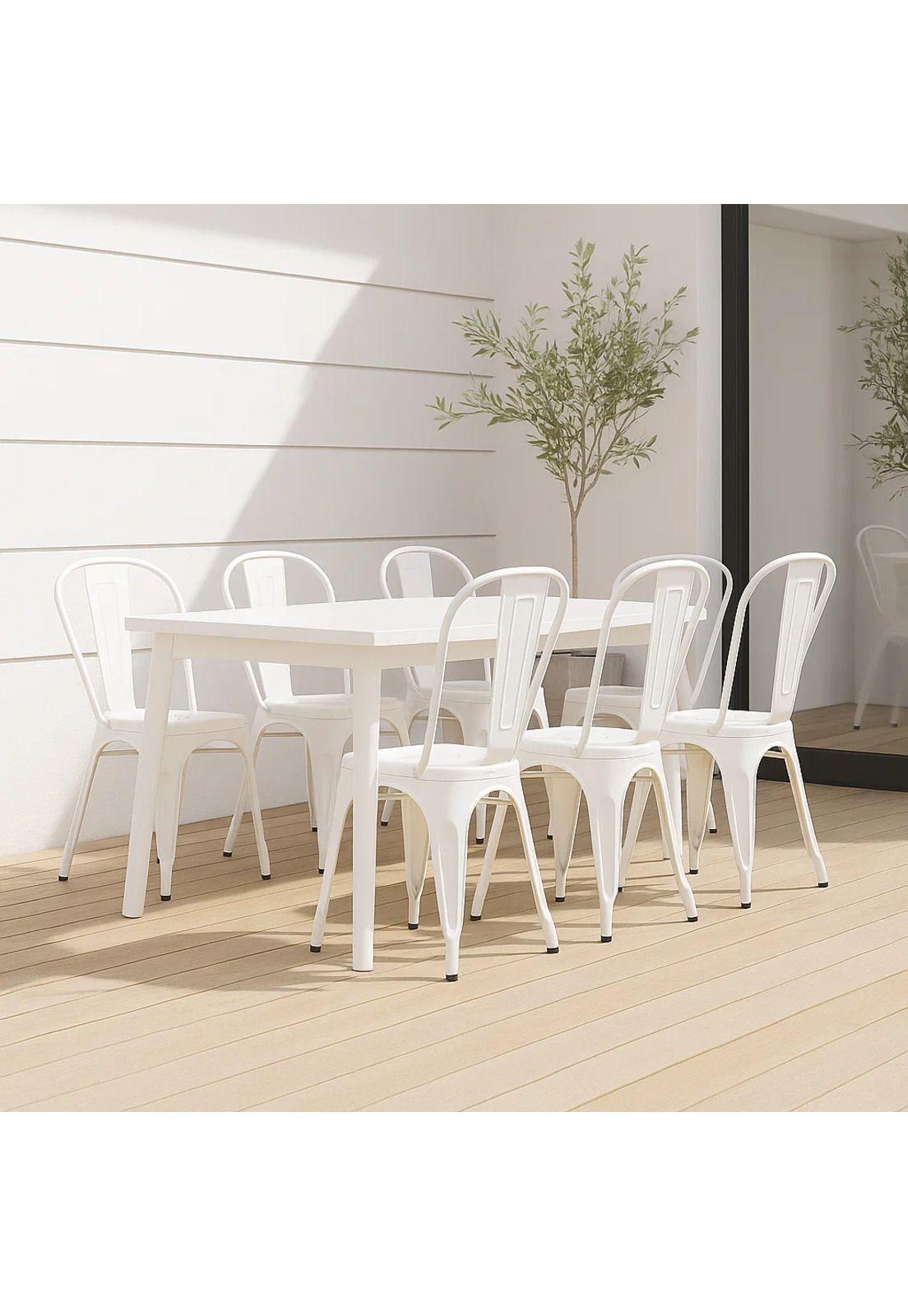 Pack de 6 Sillas Tolix - Blancas-2